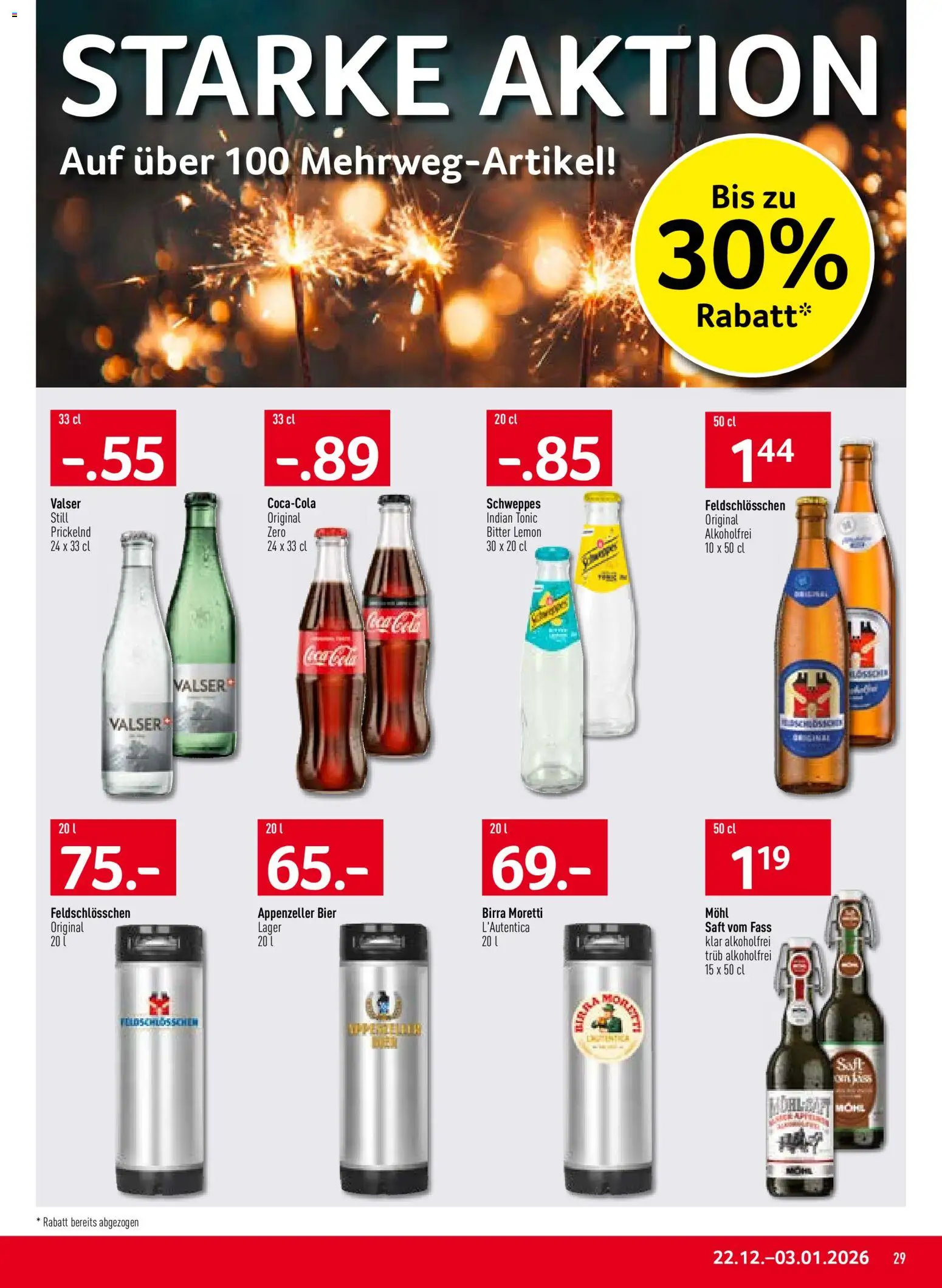 Prodega Aktionen – gültig ab 22.12.2025 | Seite: 29 | Produkte: Saft, Bier