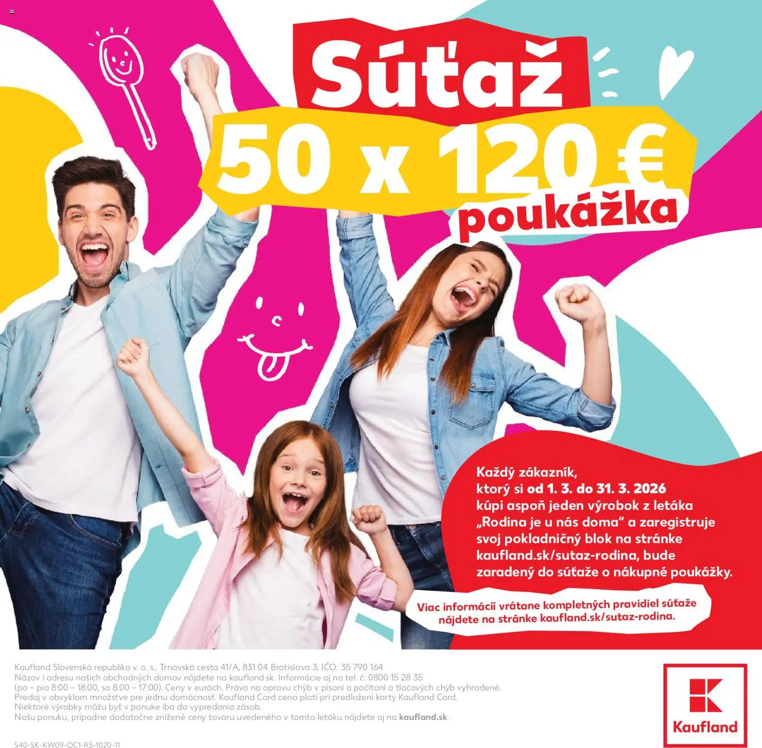 Kaufland SK akciós ujság - amely érvényes a következő dátumtól: 01.03.2026 | Oldal: 40 | Termékek: Só
