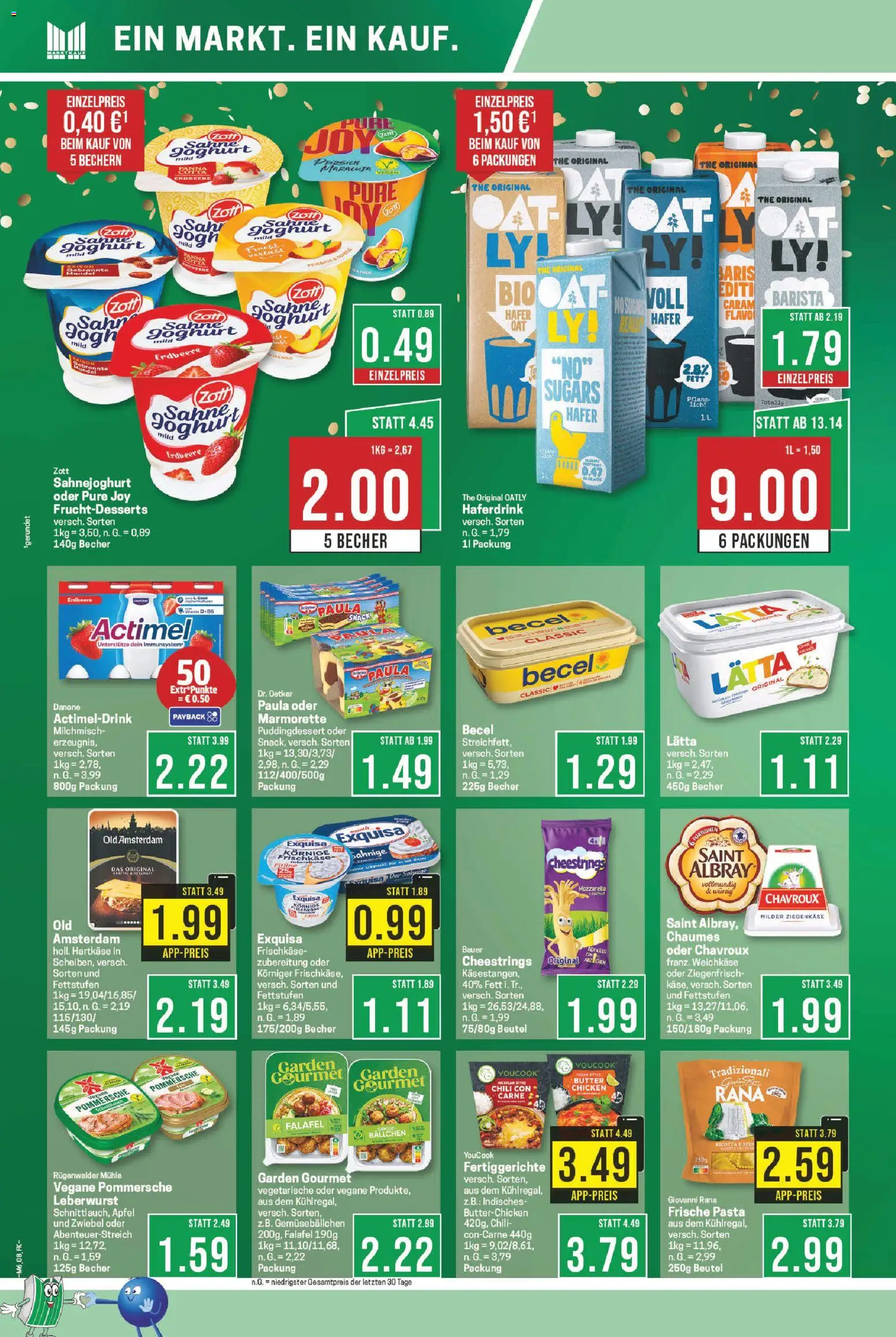 Marktkauf Prospekt 	 – gültig ab 02.02.2026 | Seite: 8 | Produkte: Becel, Haferdrink, Pasta, Frischkase