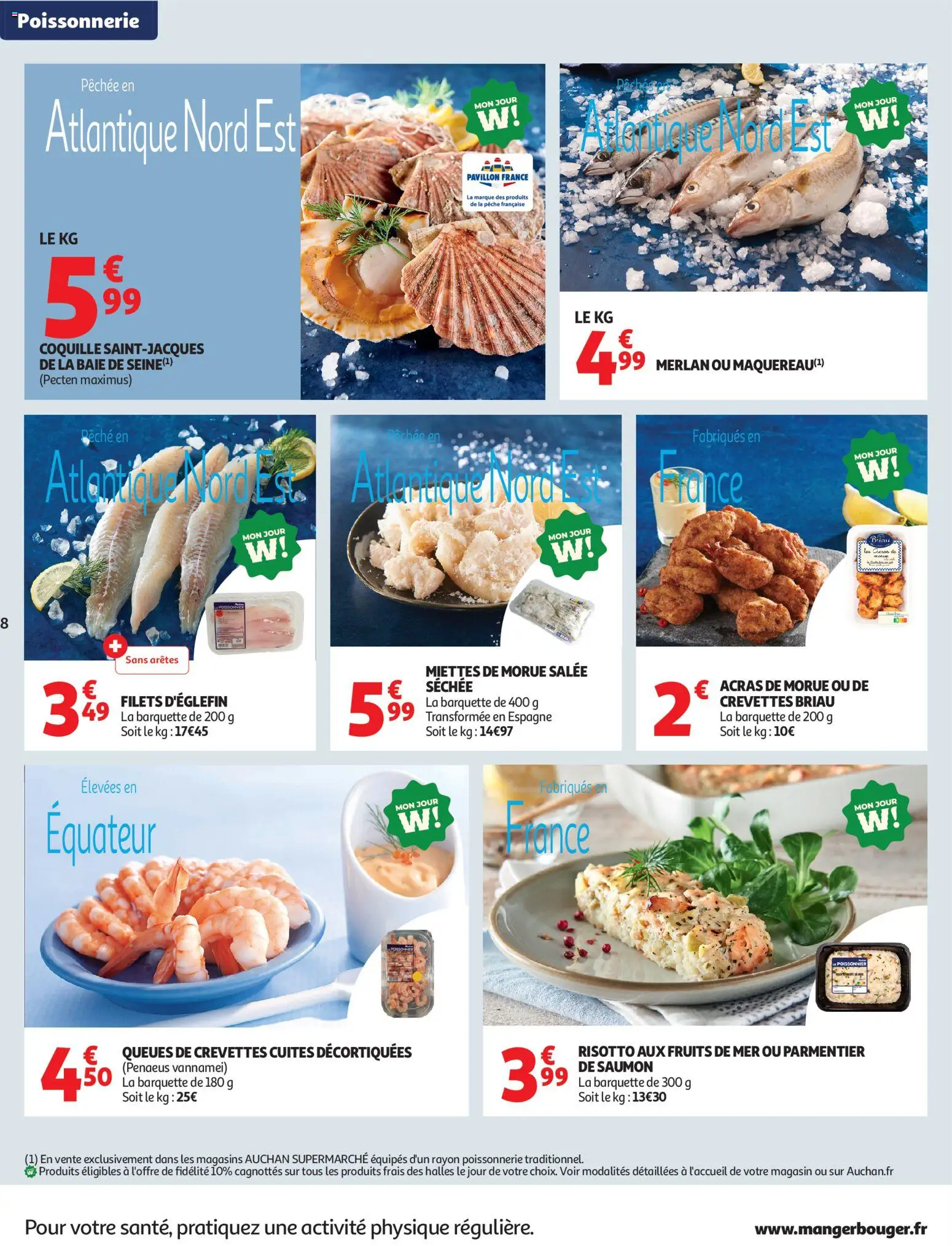 {H1} | Page: 8 | Produits: Pêche, Crevettes, Morue, Saumon