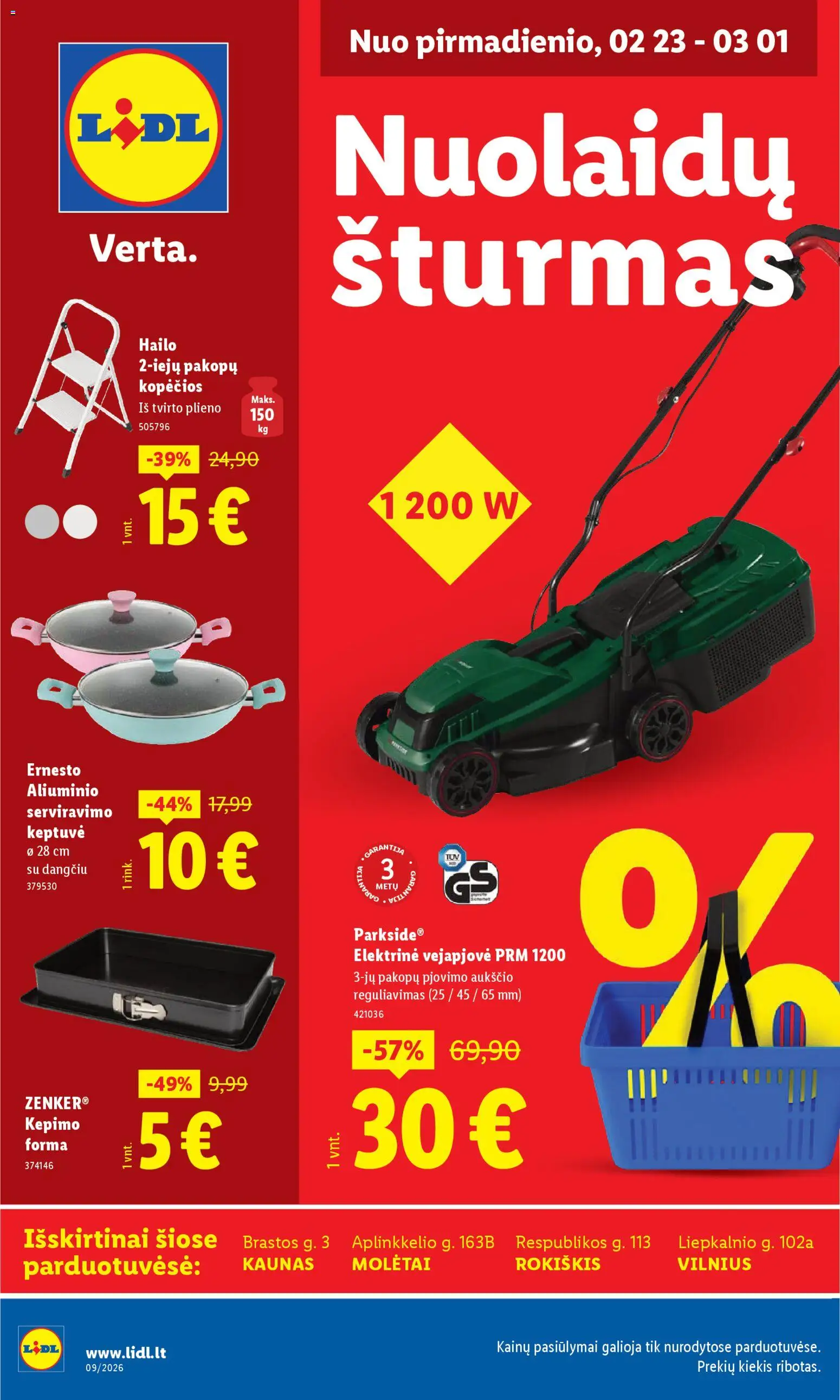 LIDL akcijos nuo 23.02.2026 | Puslapis: 1 | Prekių: Keptuvė