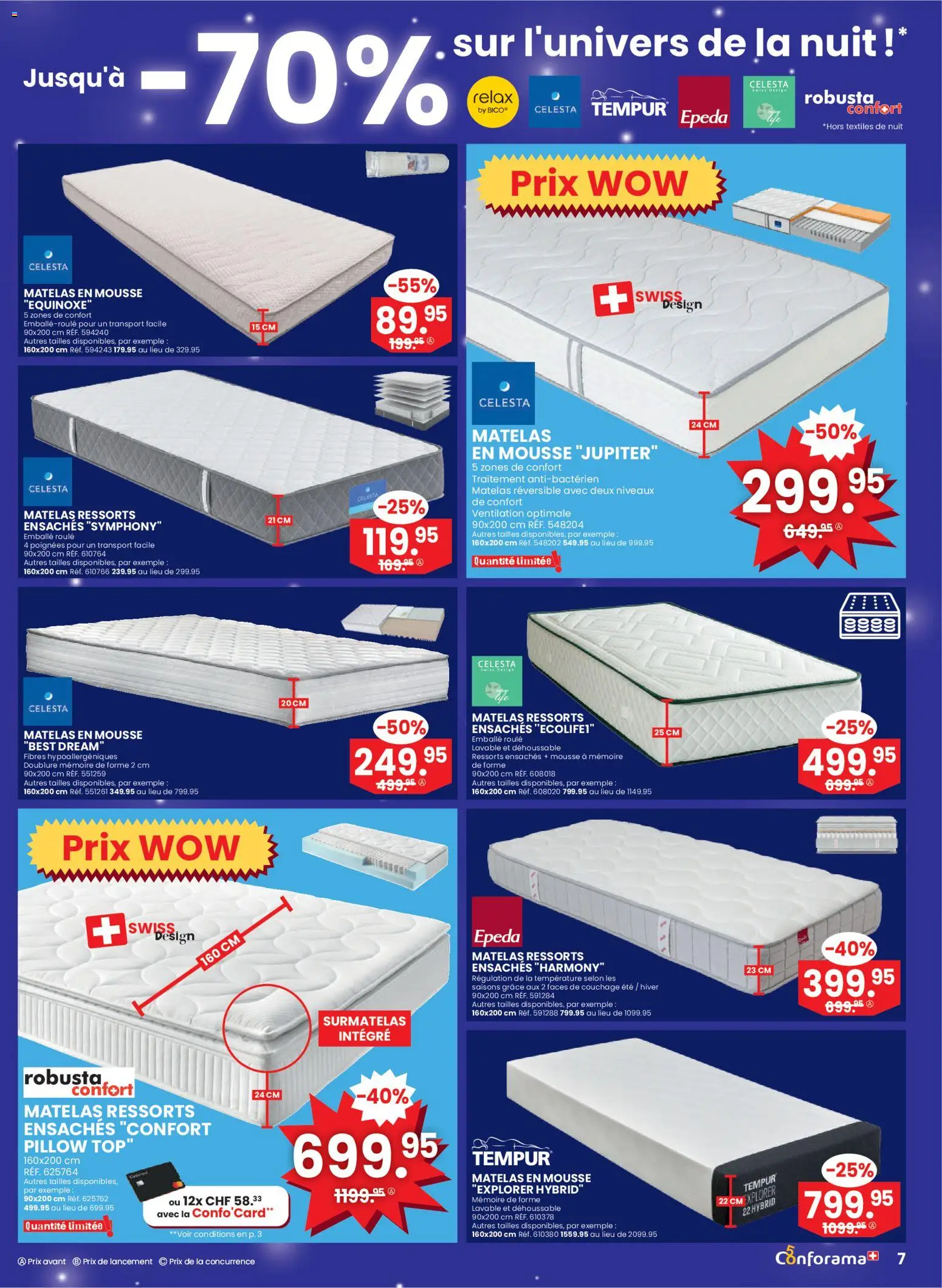 Conforama aktionen FR – gültig ab 11.03.2026 | Seite: 7 | Produkte: Top