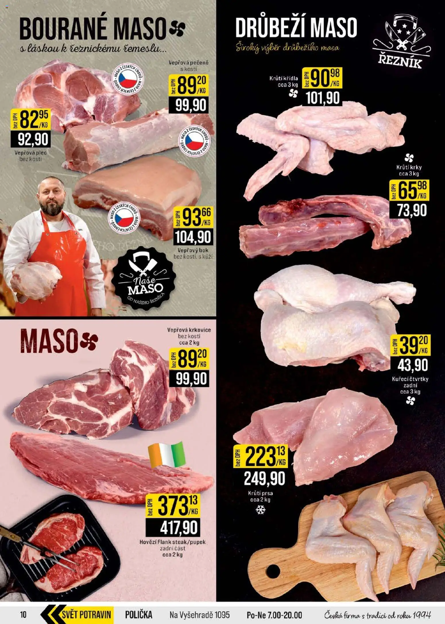 Jip leták - Cash & Carry od 26.11.2025 | Strana: 10 | Produkty: Polička, Vepřová pečeně, Maso, Krkovice