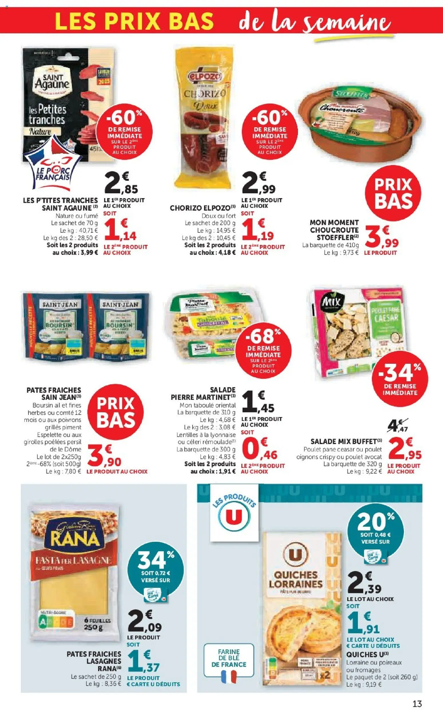 {H1} | Page: 13 | Produits: Persil, Farine, Poireaux, Oignons