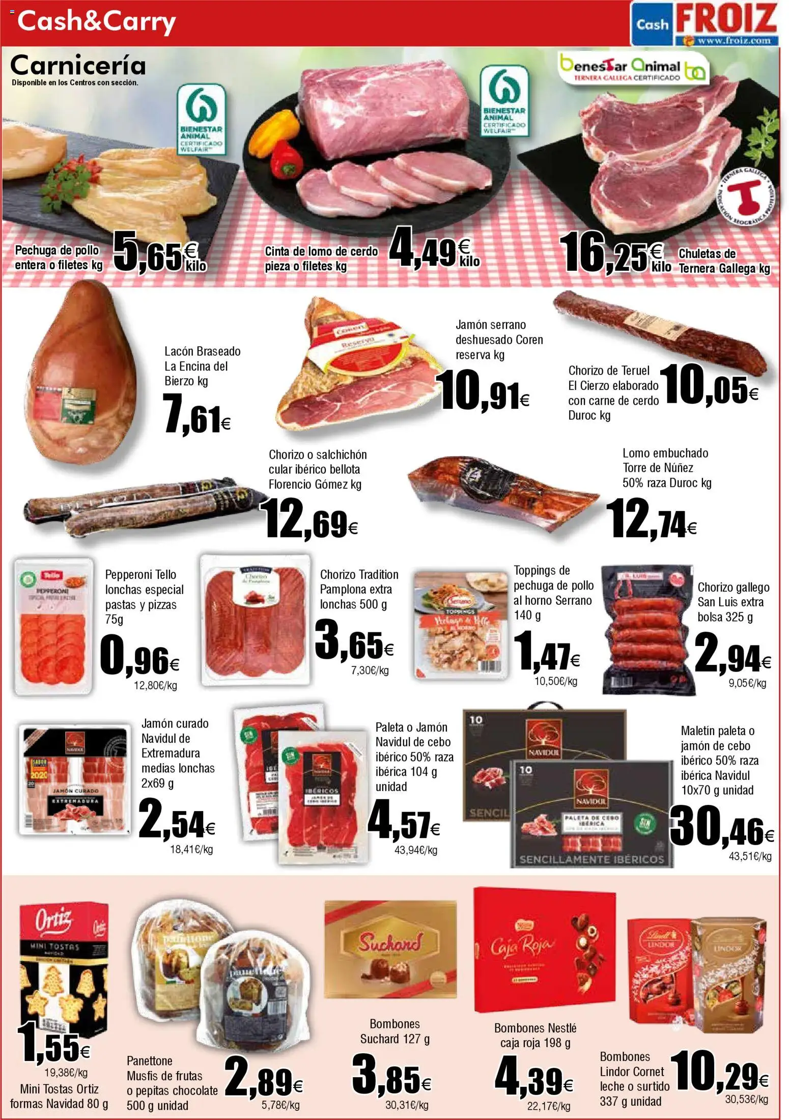 Froiz - Folleto Cash │ válido desde el 21.10.2025 | Página: 6 | Productos: Jamón serrano, Medias, Cerdo, Caja