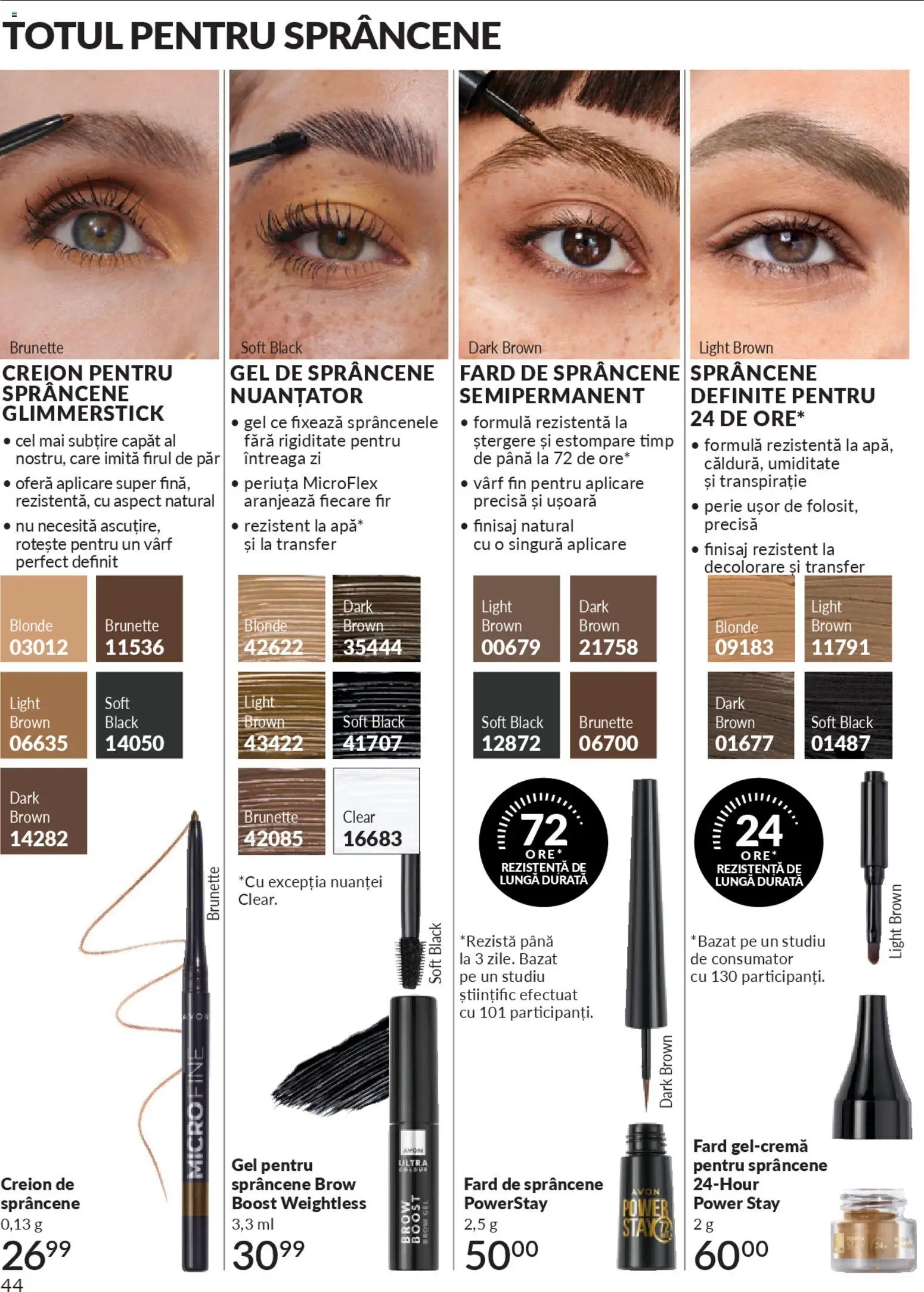 Noul catalog Avon – valabil de la 01.01.2026 | Pagină: 46 | Produse: Creion de sprâncene, Perie