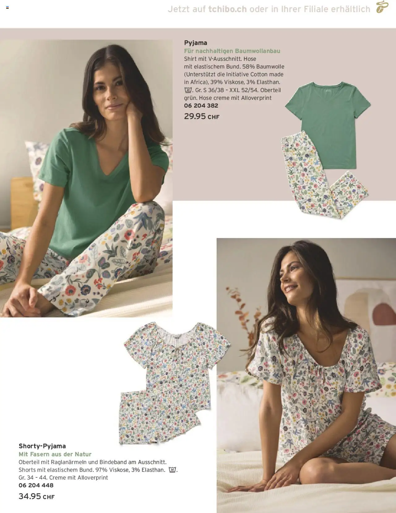 Tchibo Aktionen ab 01.06.2025 | Seite: 73 | Produkte: Hose, Pyjama, Shirt, Creme