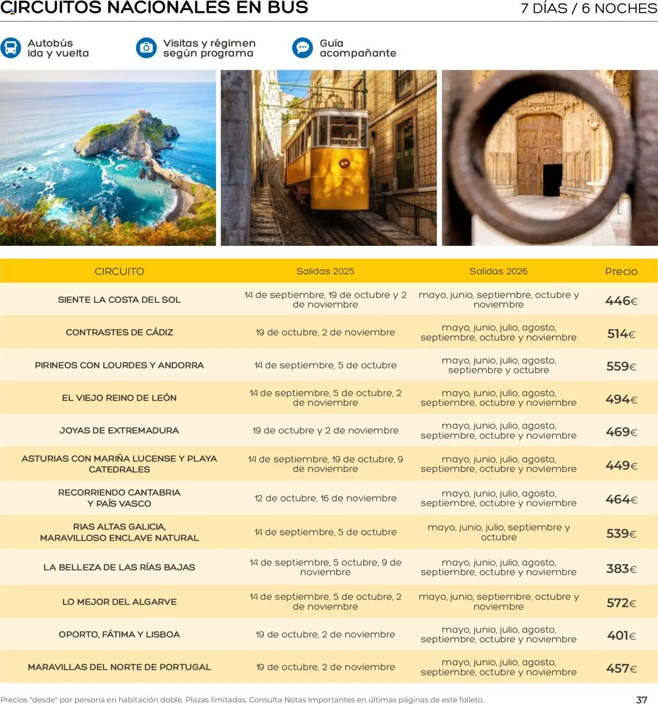 Viajes El Corte Inglés - Club de Vacaciones - Vacaciones Económicas Personalizado │ válido desde el 01.09.2025 | Página: 37