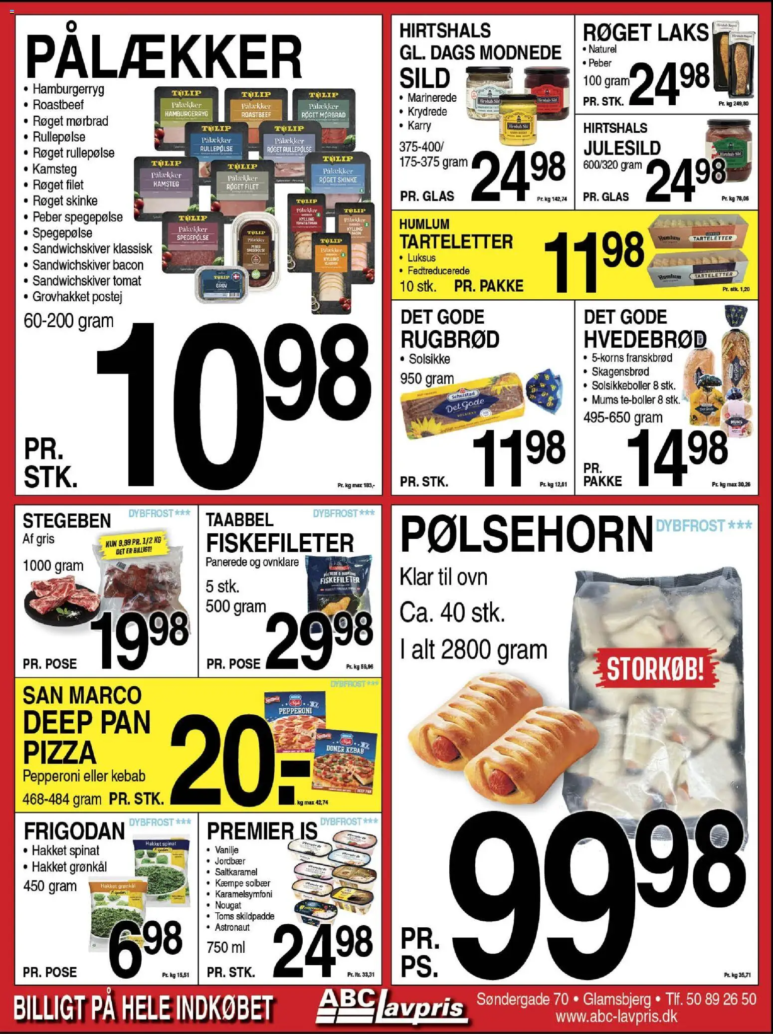 Abc Lavpris tilbudsavis – gyldig fra 05.11.2025 | Side: 6 | Produkter: Kebab, Is, Hamburgerryg, Tarteletter