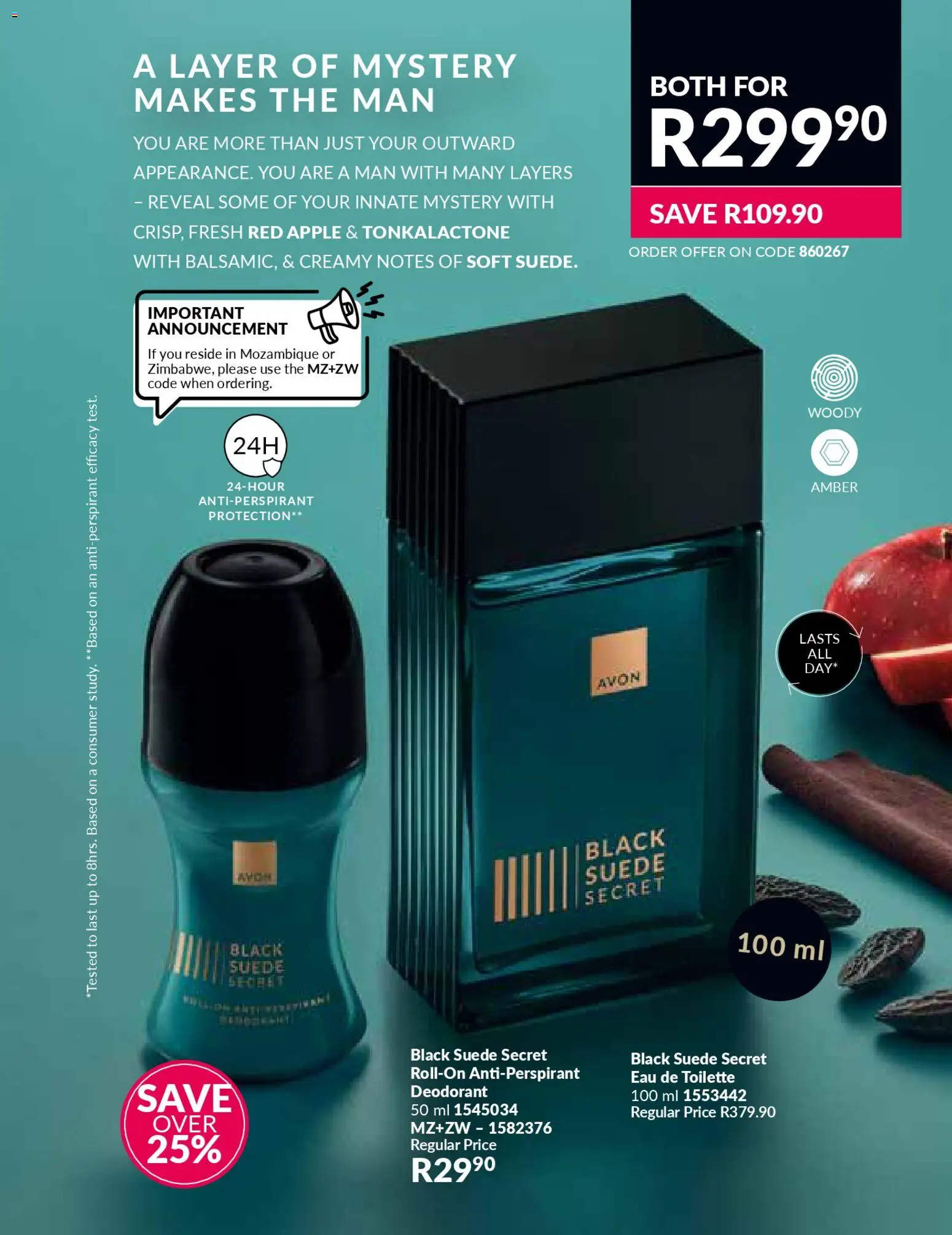 New Avon catalogue – valid from 01.01.2026 | Page: 107 | Products: Eau de toilette, Deodorant, Antiperspirant