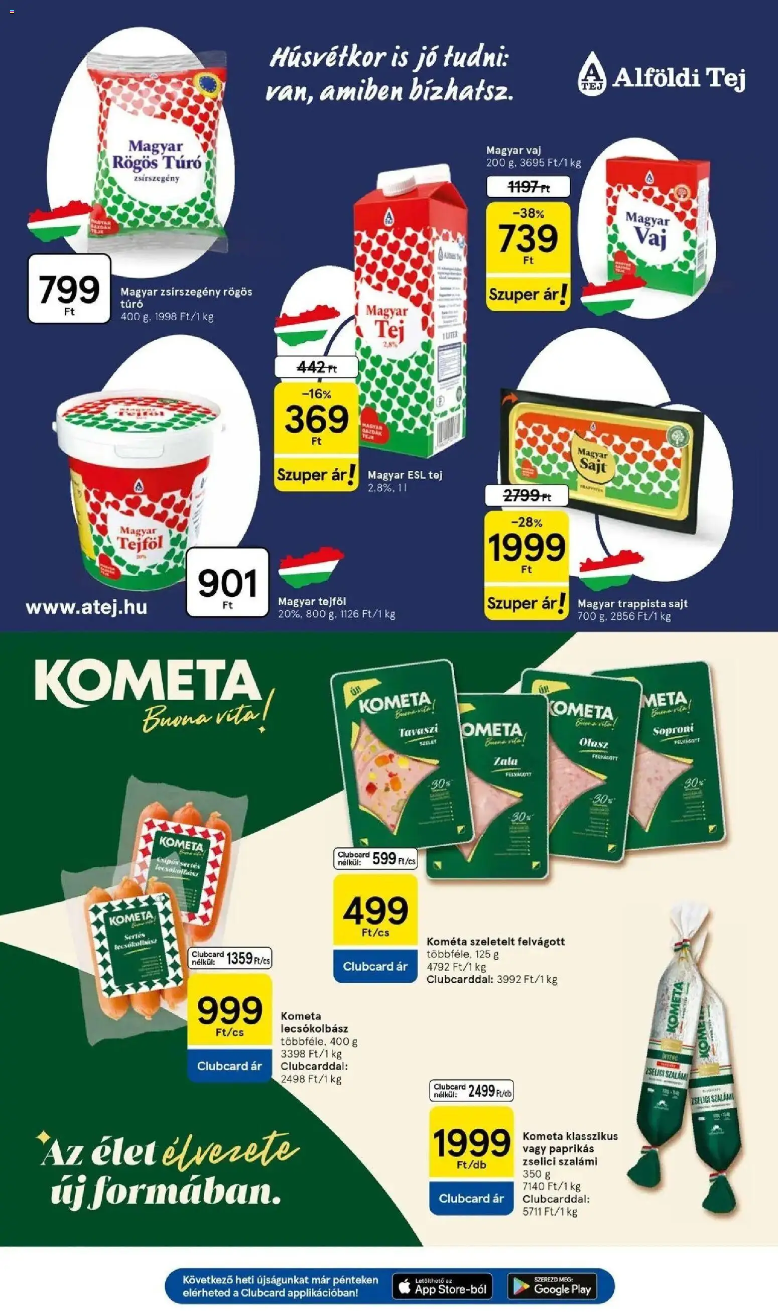 Tesco akciós ujság - amely érvényes a következő dátumtól: 26.03.2026 | Oldal: 19 | Termékek: Szalámi, Lecsókolbász, Felvágott, Trappista sajt