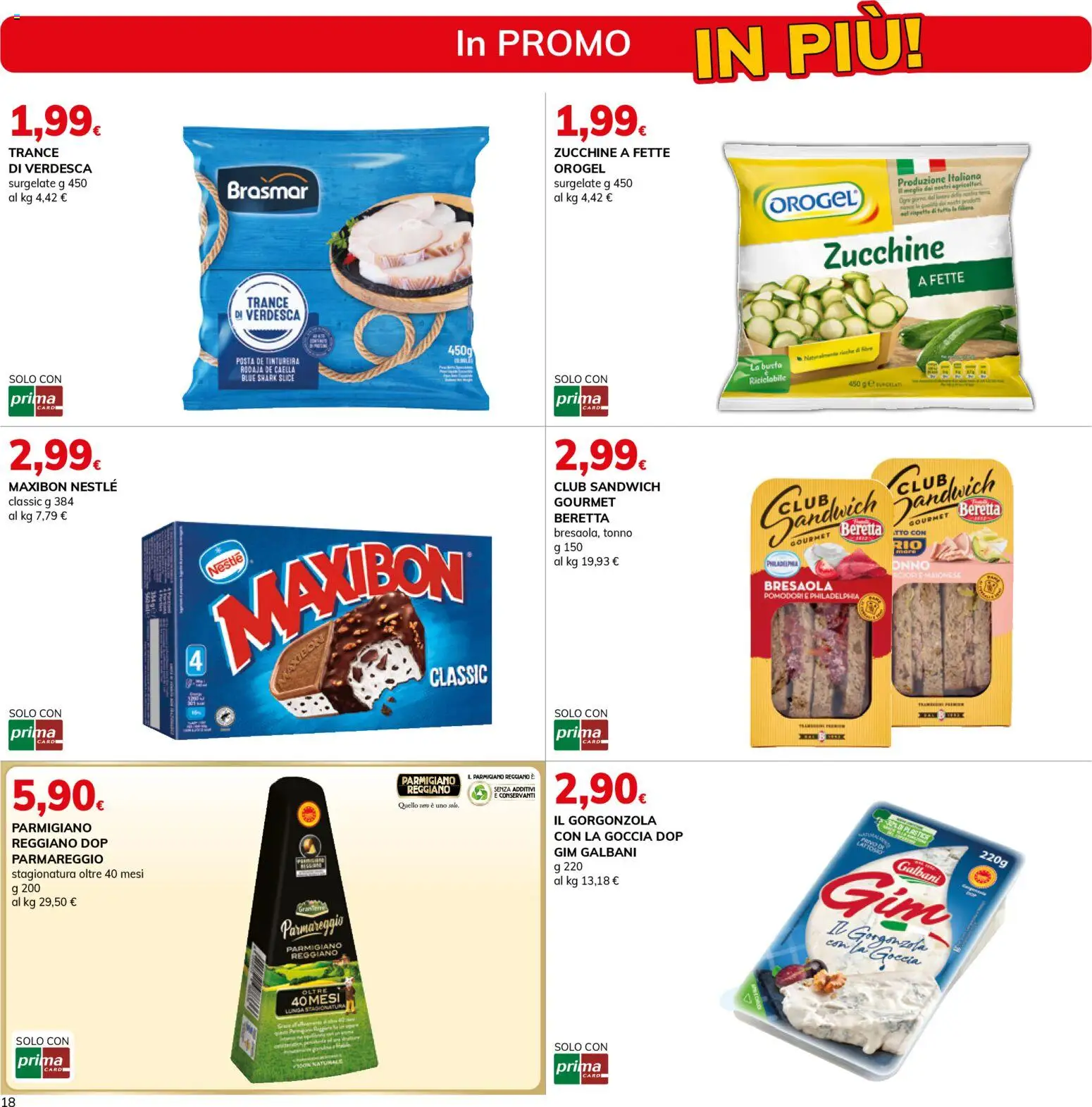 Volantino Basko del 13.01.2026 | Pagina: 18 | Prodotti: Maionese, Tonno, Zucchine, Parmigiano reggiano