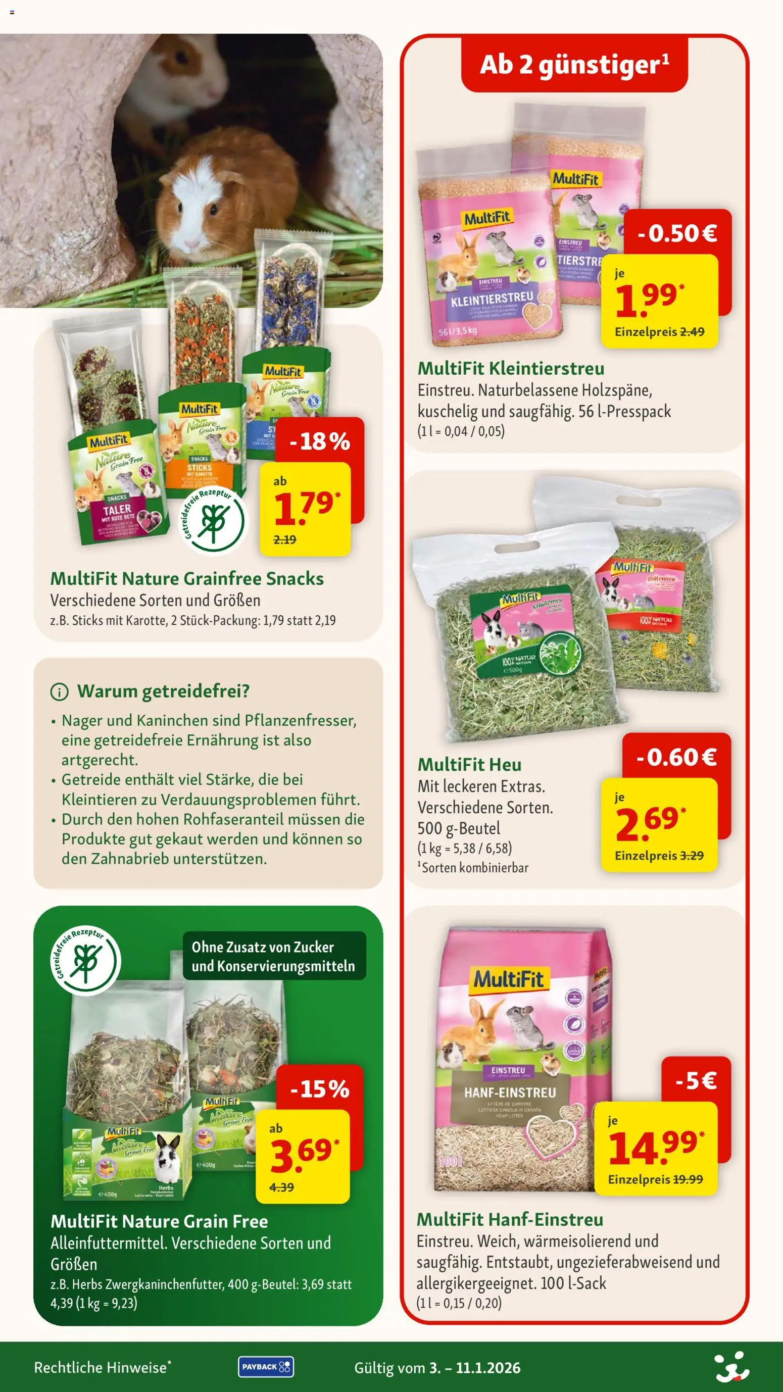 Fressnapf Aktionen – gültig ab 03.01.2026 | Seite: 23 | Produkte: Getreide, Zucker