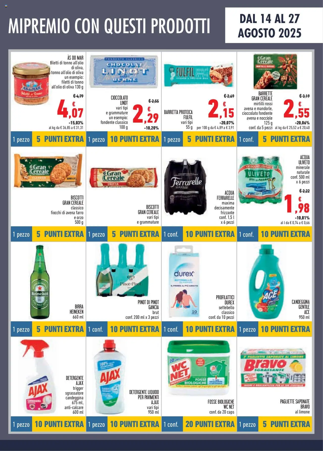 Volantino Conad del 14.08.2025 | Pagina: 5 | Prodotti: Detergente, Fiocchi, Tonno, Ferrarelle