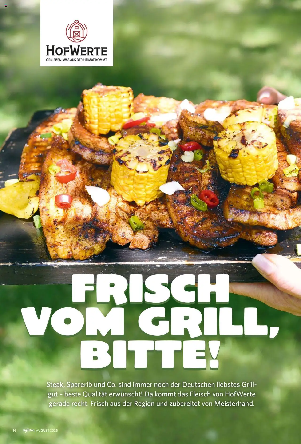 Famila Nordwest - myTime August 2025 - gültig ab dem 01.08.2025 | Seite: 14 | Produkte: Grill, Fleisch
