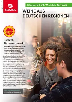 Selgros Weinekatalog ab 02.10.2025 gültig