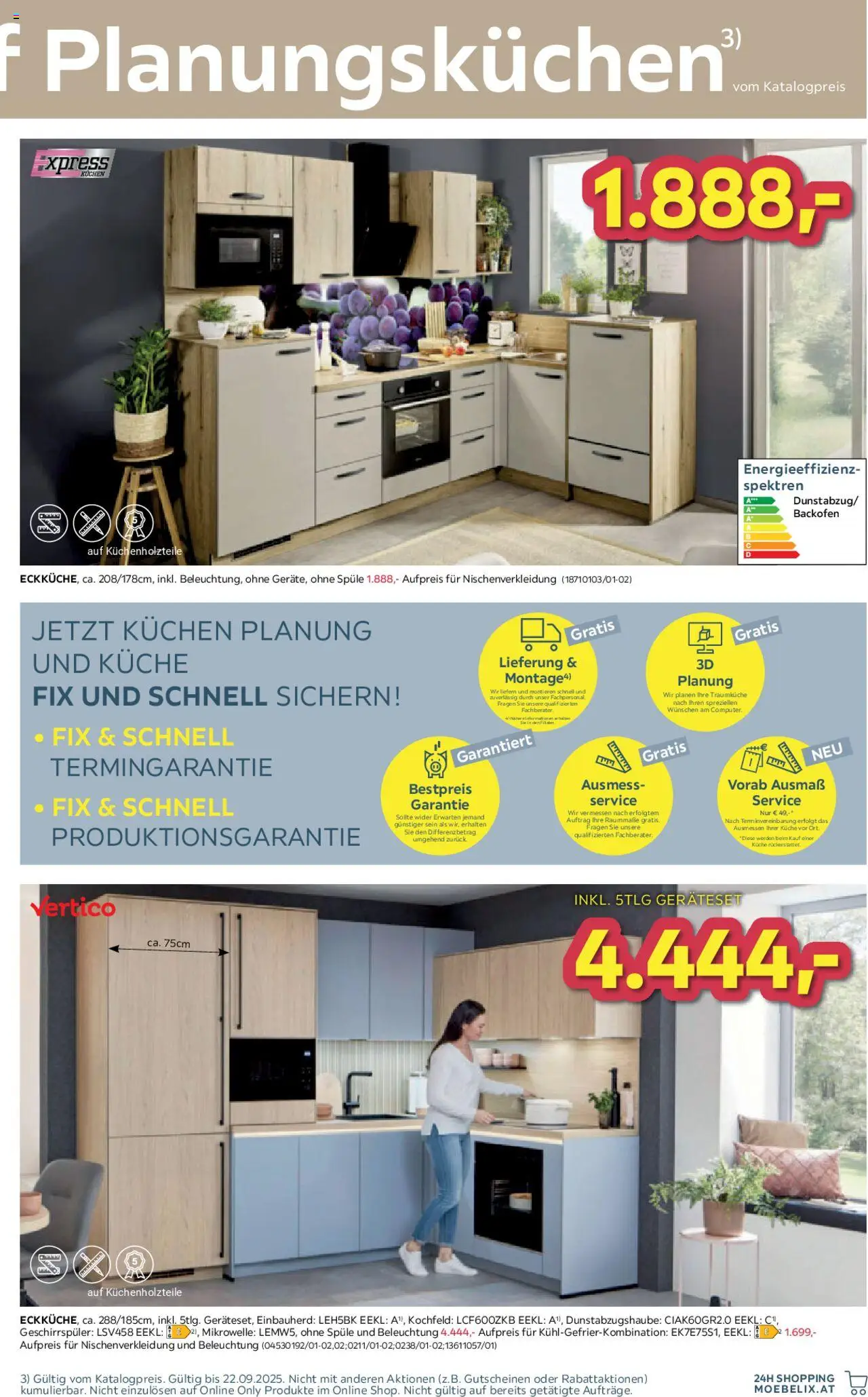 Möbelix Küchen Studio gültig ab 16.09.2025 | Seite: 3 | Produkte: Kochfeld, Mikrowelle, Geschirrspüler