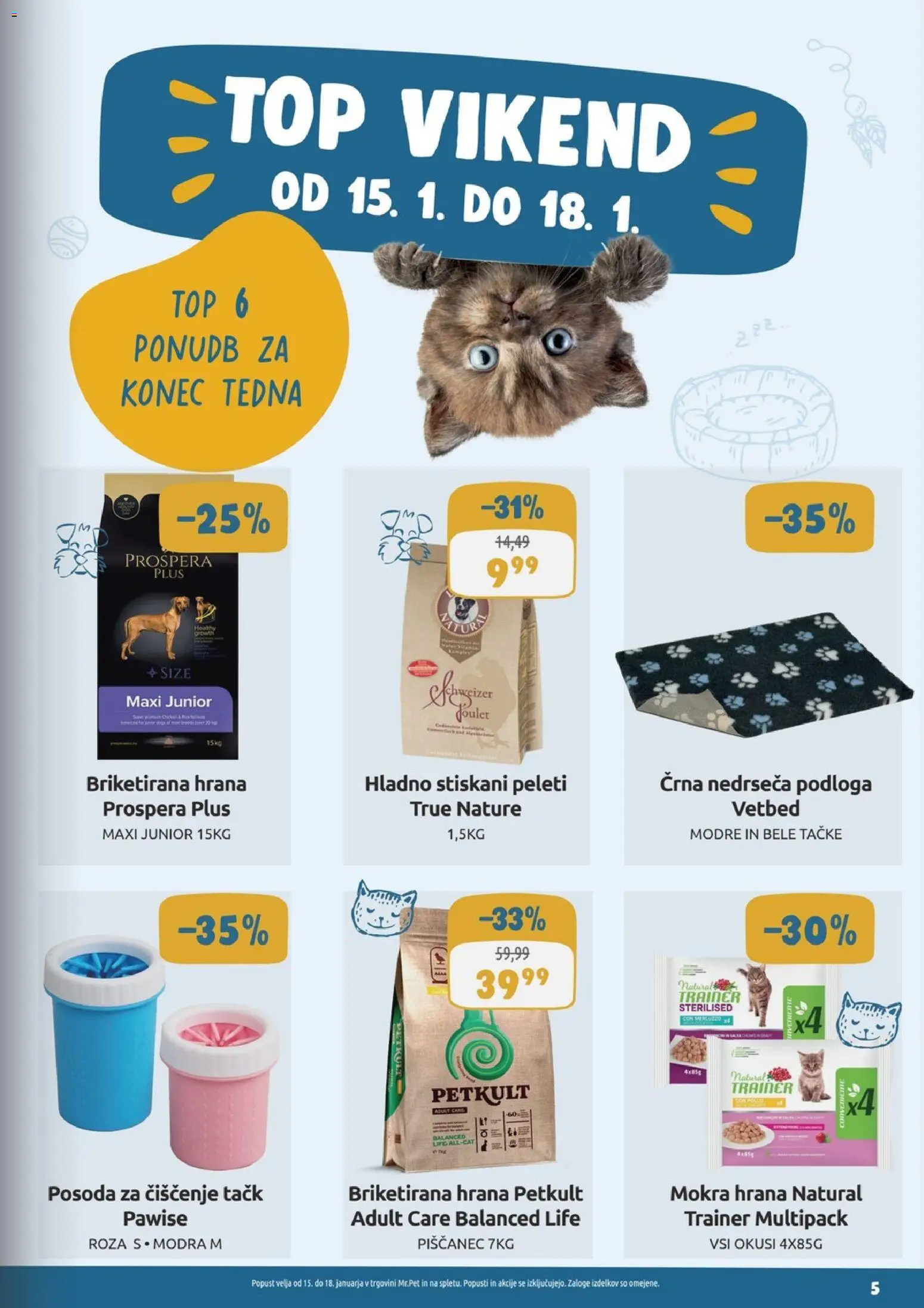 Novi Mr. Pet katalog ponudbe – veljaven od 01.01.2026 | Stran: 5 | Izdelki: Podloga