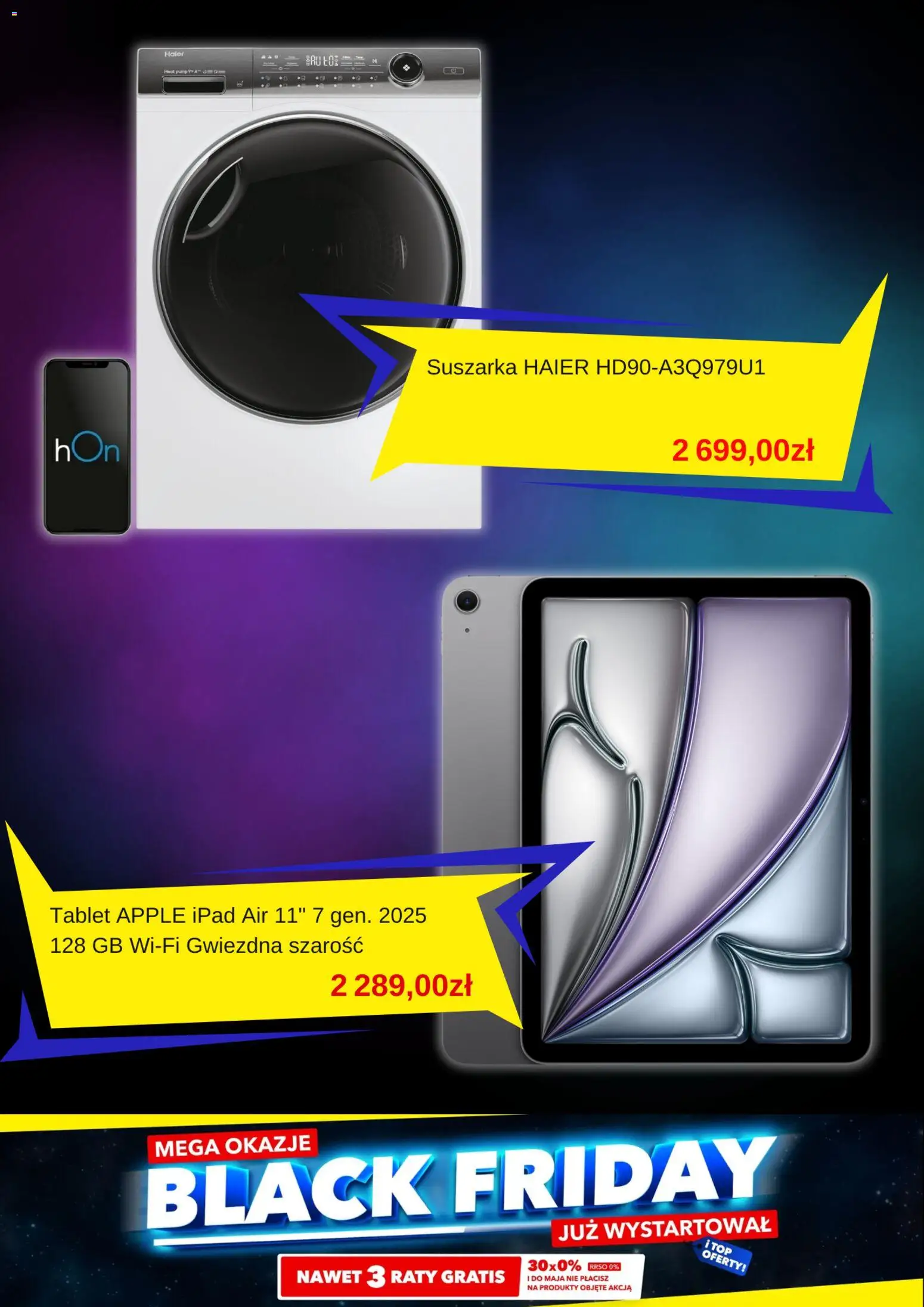 Mediaexpert Black Friday od 27.11.2025 | Strona: 5 | Produkty: Top, Tablet, Suszarka