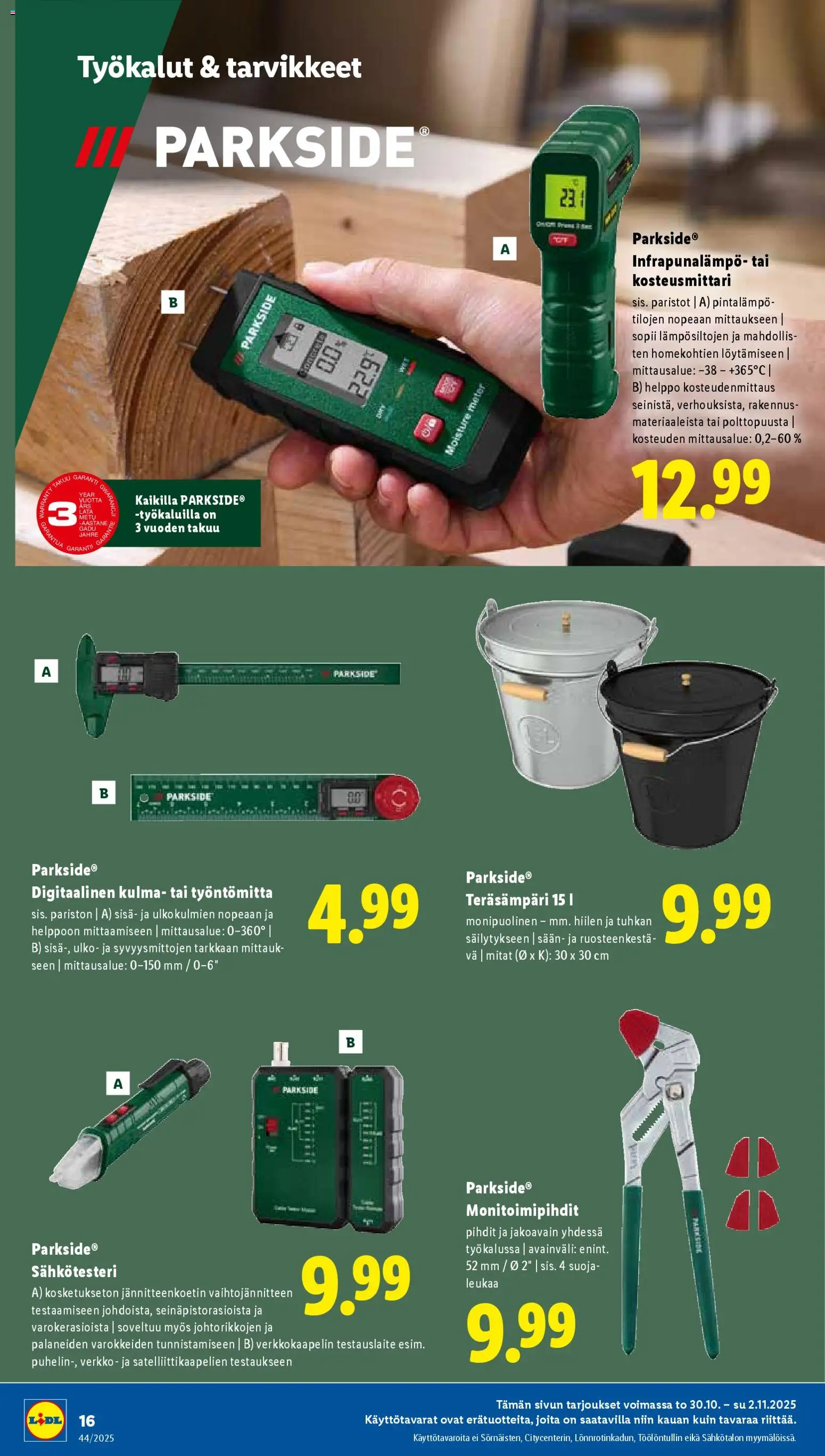 Lidl tarjoukset – voimassa 30.10.2025 alkaen | Sivu: 18 | Tuotteet: Jakoavain, Paristot