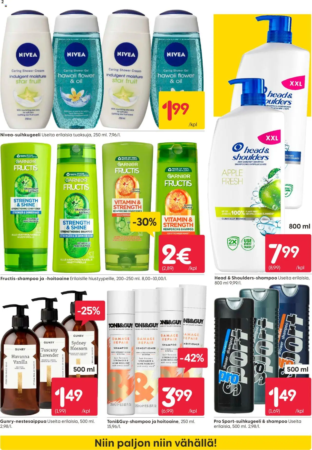 Rusta tarjoukset – voimassa 29.09.2025 alkaen | Sivu: 2 | Tuotteet: Shampoo, Hoitoaine