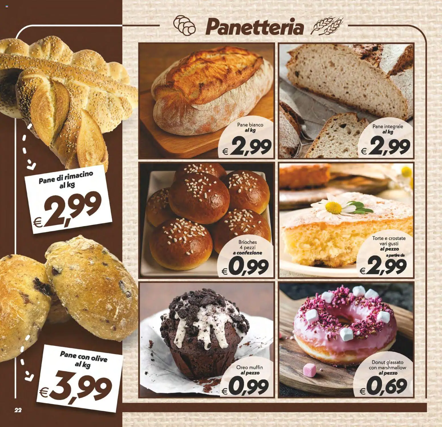 Volantino SuperConveniente del 27.11.2025 | Pagina: 22 | Prodotti: Pane, Olive, Muffin