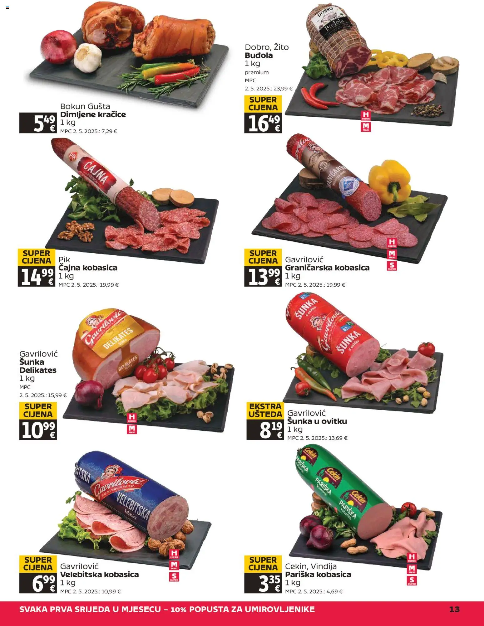 Tommy katalog | vrijedi od 26.02.2026 | Stranica: 13 | Proizvodi: Vindija, Šunka, Buđola, Kobasica