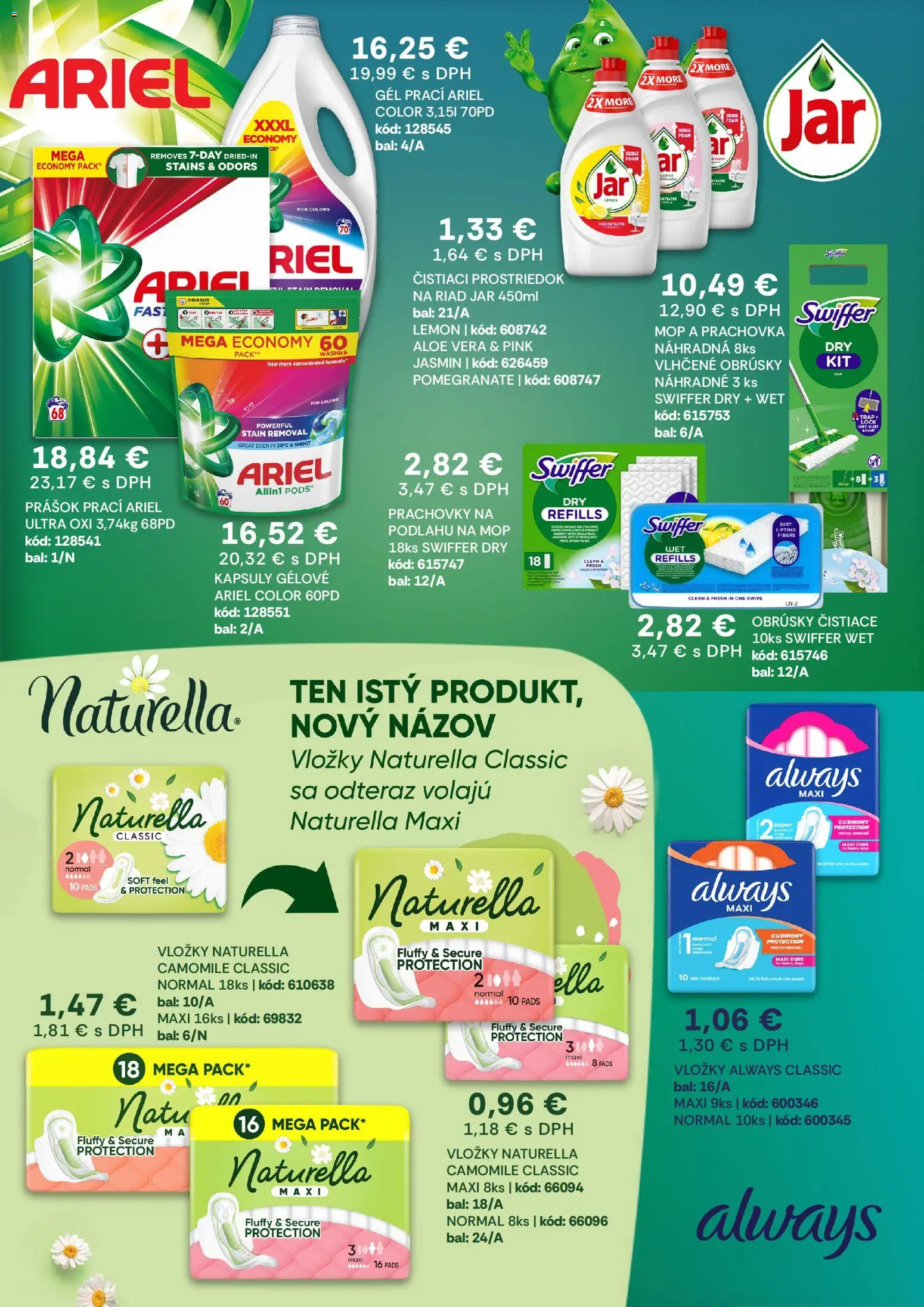 Nové Labaš akcie – leták je platný od 13.03.2026 | Strana: 31 | Produkty: Mop, Čistiaci prostriedok, Ariel, Jar