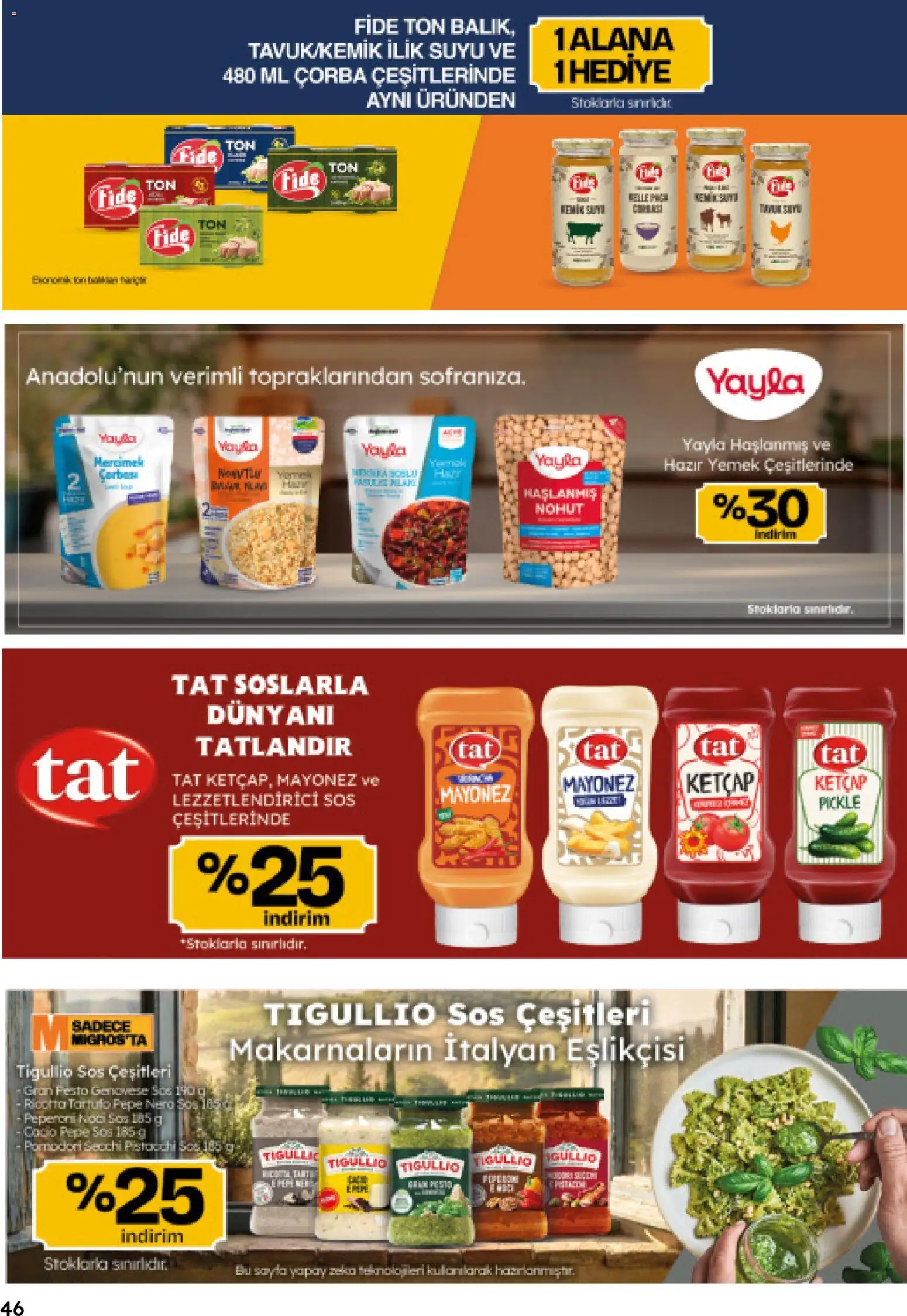 Migros Katalog - Migroskop - 16.04.2026 tarihinden itibaren geçerlidir | Sayfa: 46 | Ürünler: Ketçap, Mayonez, Sos, Hazır yemek