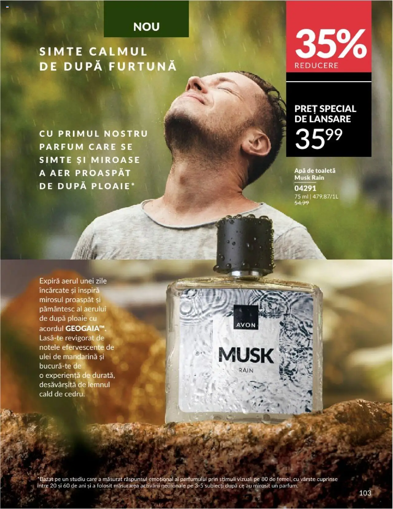 Catalog Avon - 08 2025 – valabil de la 01.08.2025 | Pagină: 103 | Produse: Toaletă, Apă de toaletă, Ulei, Apă