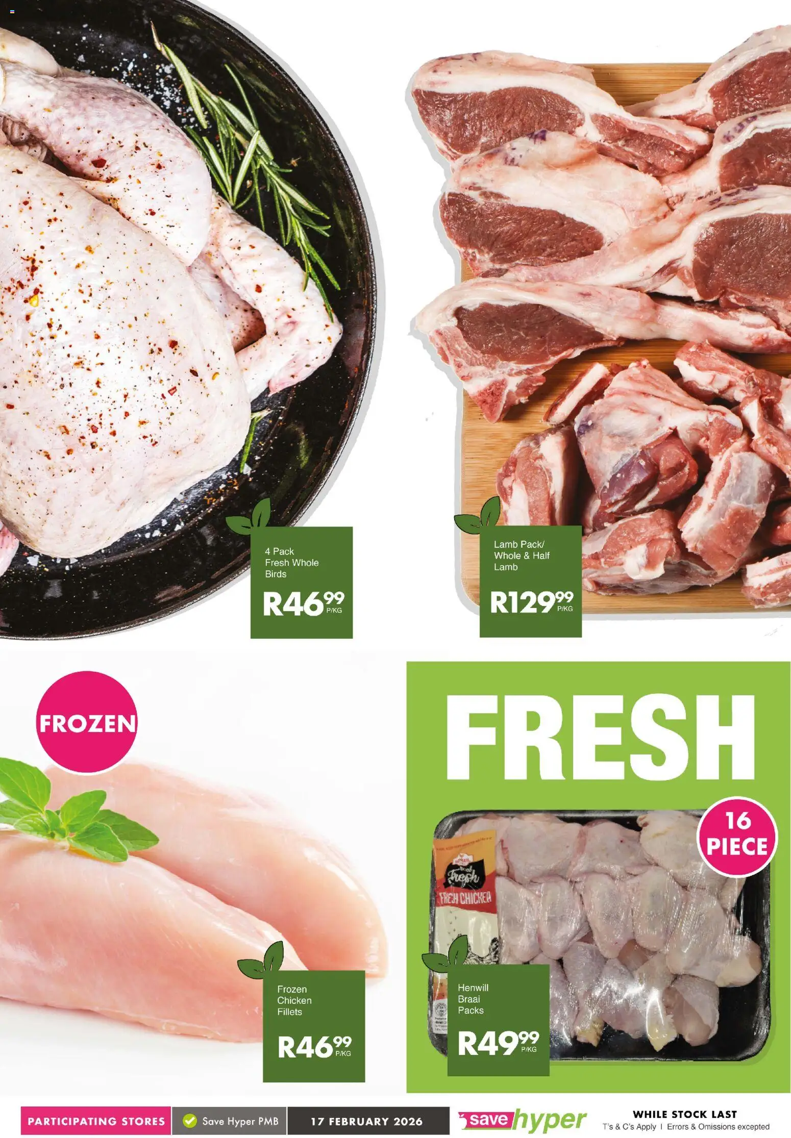 New Save catalogue – valid from 17.02.2026 | Page: 7 | Products: Chicken, Stock