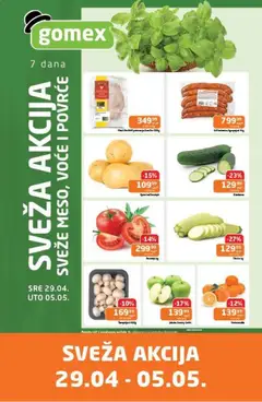 Gomex katalog Sveža akcija - pregled Gomex kataloga - važi od 29.04.2026