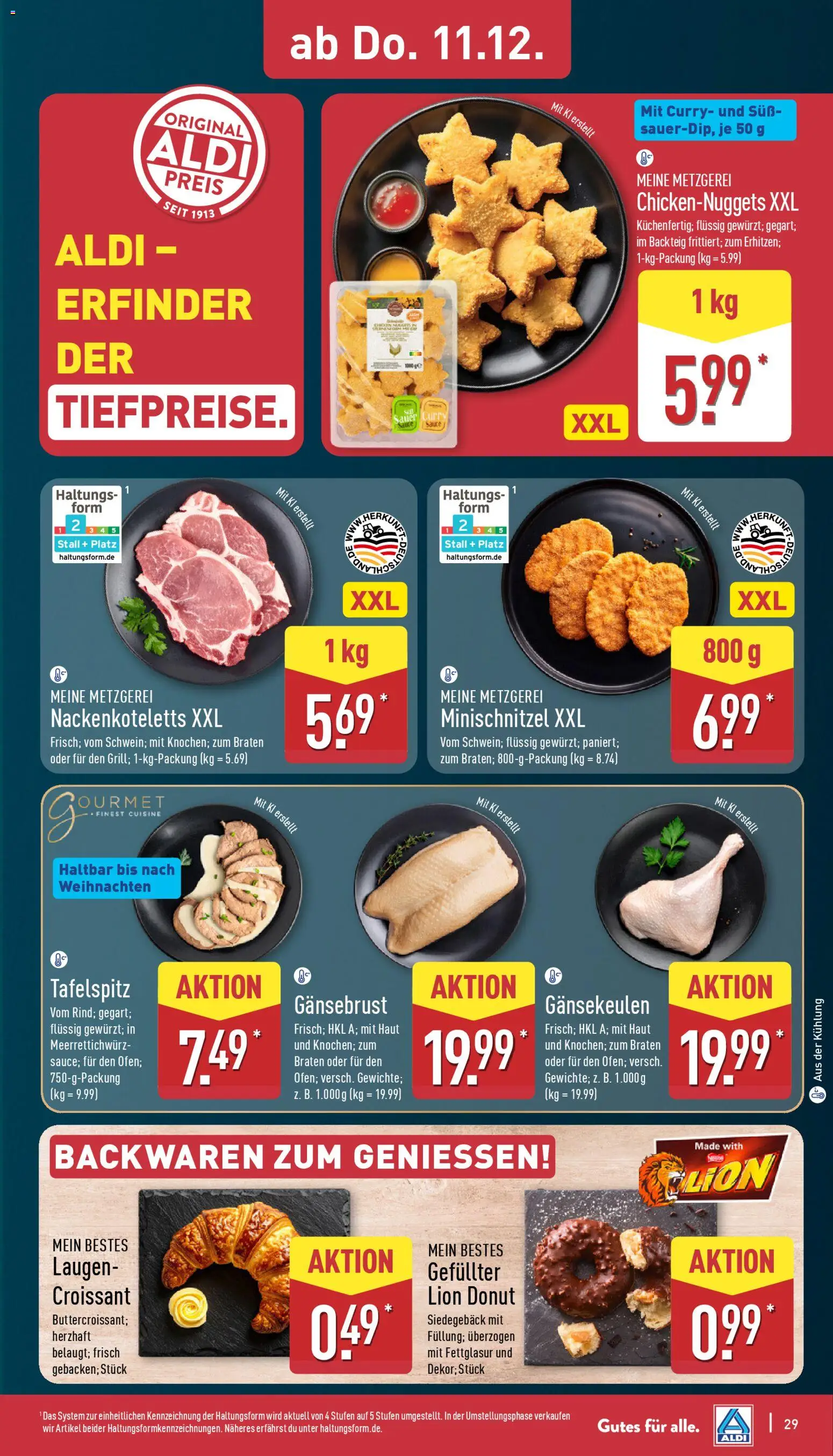 Aldi Prospekt 	 – gültig ab 08.12.2025 | Seite: 29 | Produkte: Tafelspitz, Croissant