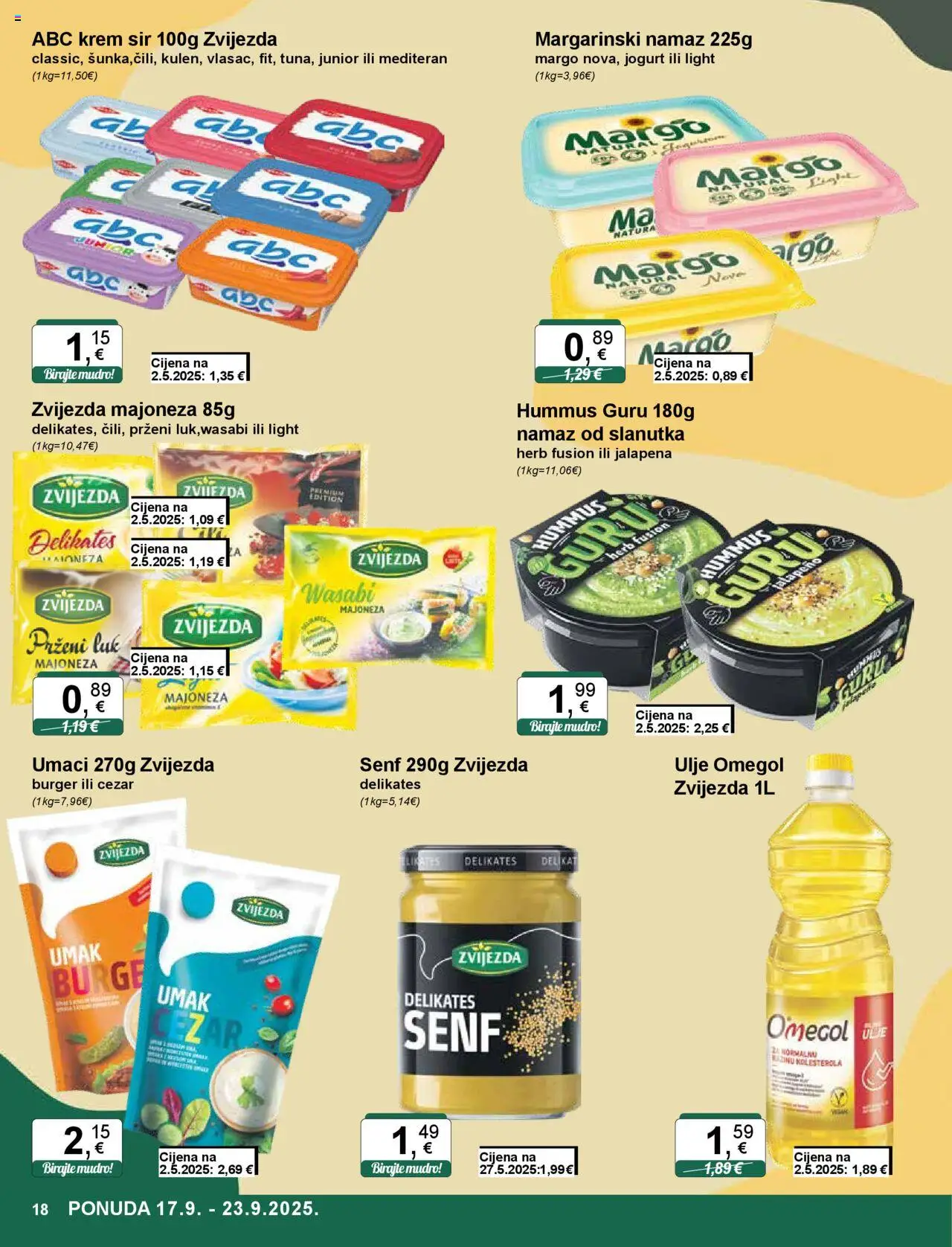 KTC katalog | vrijedi od 17.09.2025 | Stranica: 18 | Proizvodi: Luk, Majoneza, Senf, Namaz