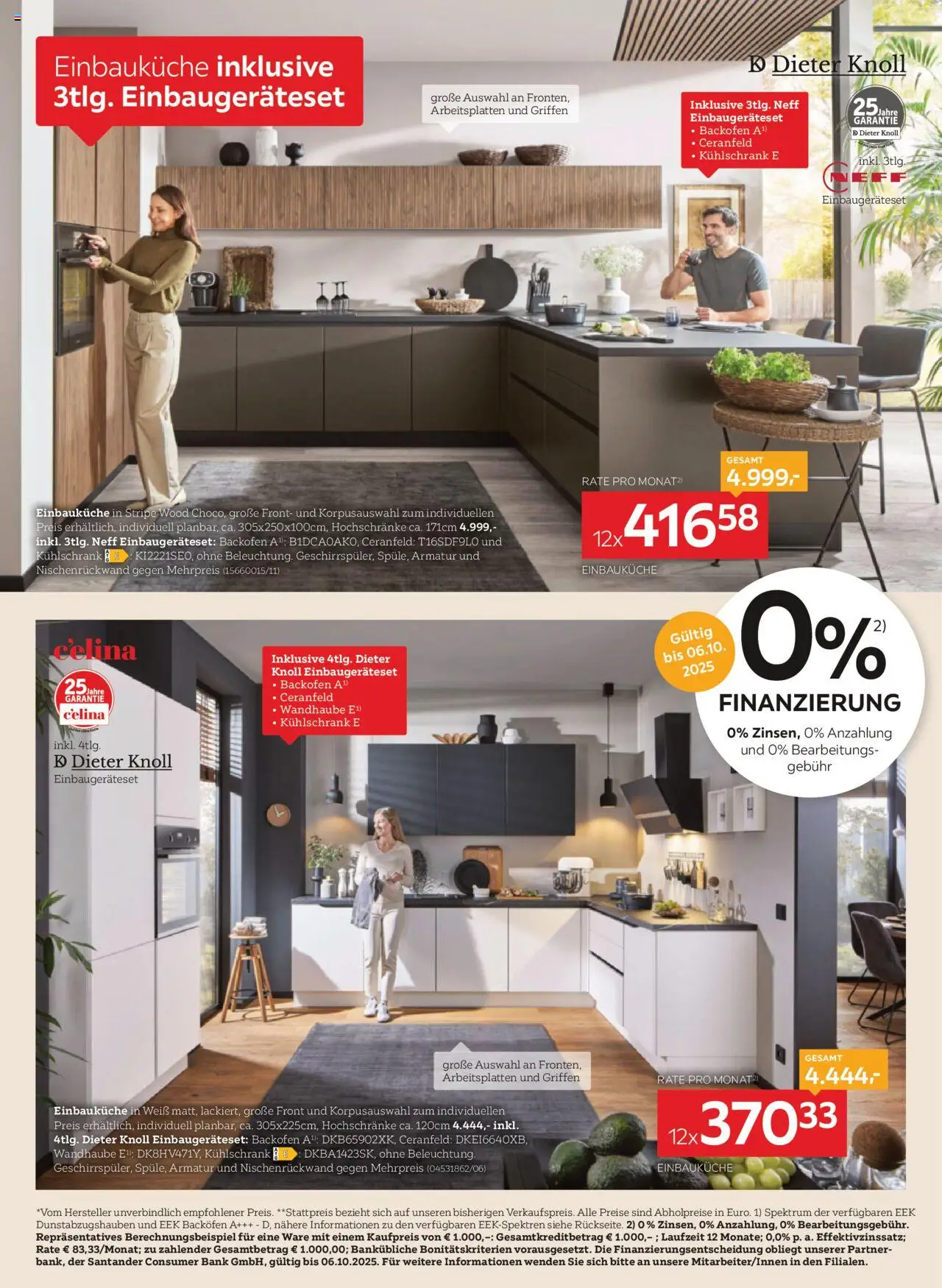 XXXLutz Einbauküche  gültig ab 30.09.2025 | Seite: 4 | Produkte: Kühlschrank