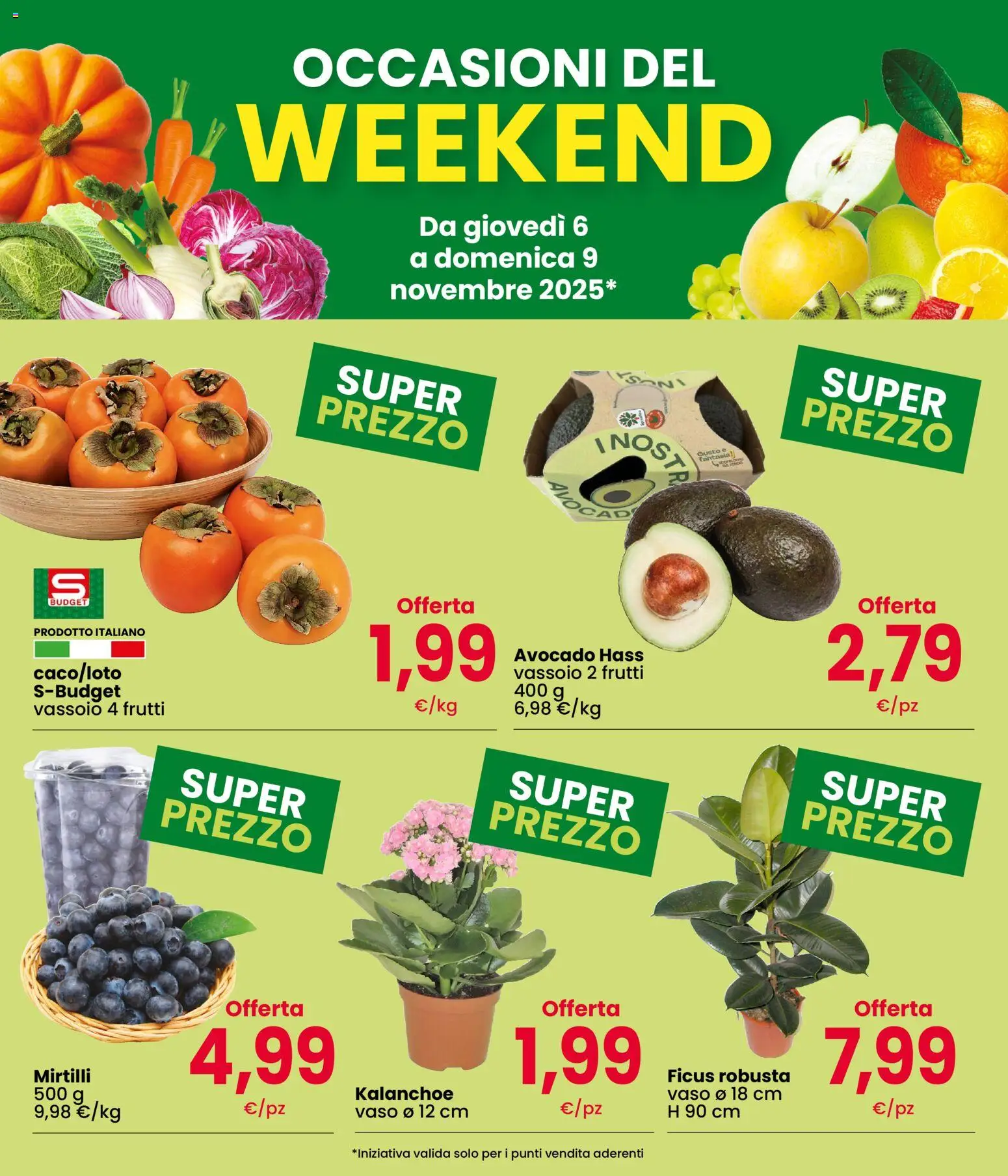 Volantino Interspar del 06.11.2025 | Pagina: 2 | Prodotti: Avocado, Mirtilli, Vassoio, Vaso