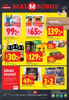 ICA Kvantum - Malmö - Förhandsvisning av reklamblad från butik ICA Kvantum aktuell från 30.03.2026