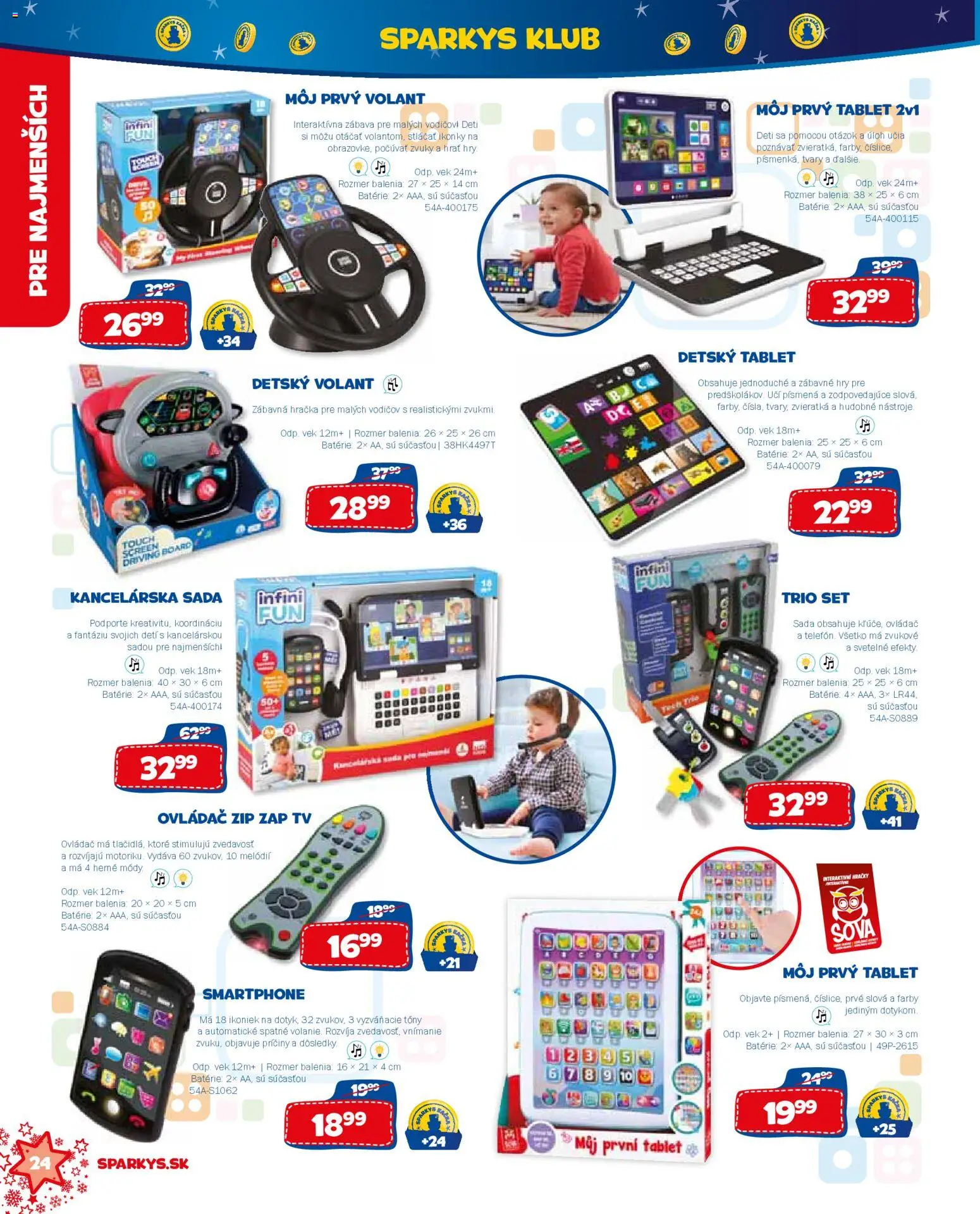 Nové ALLTOYS akcie – leták je platný od 19.11.2025 | Strana: 24 | Produkty: Tv, Detský tablet, Tablet