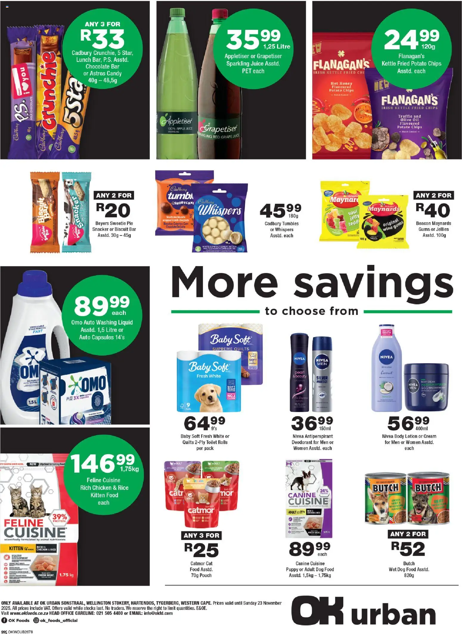 New OK Foods catalogue – valid from 12.11.2025 | Page: 4 | Products: Milk, Biscuits, Rice, Deodorant