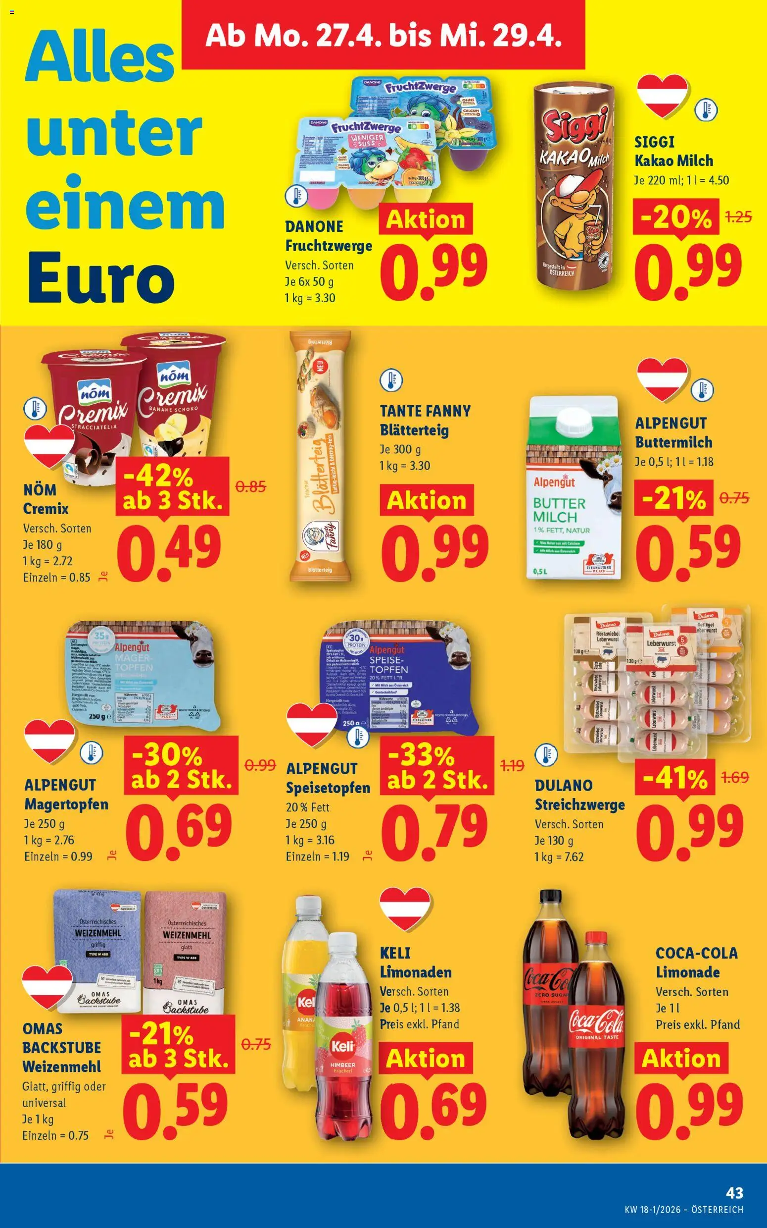 Lidl Flugblatt - Eisenstadt, Ebenfurth, Mattersburg gültig ab 23.04.2026 | Seite: 48 | Produkte: Milch, Butter