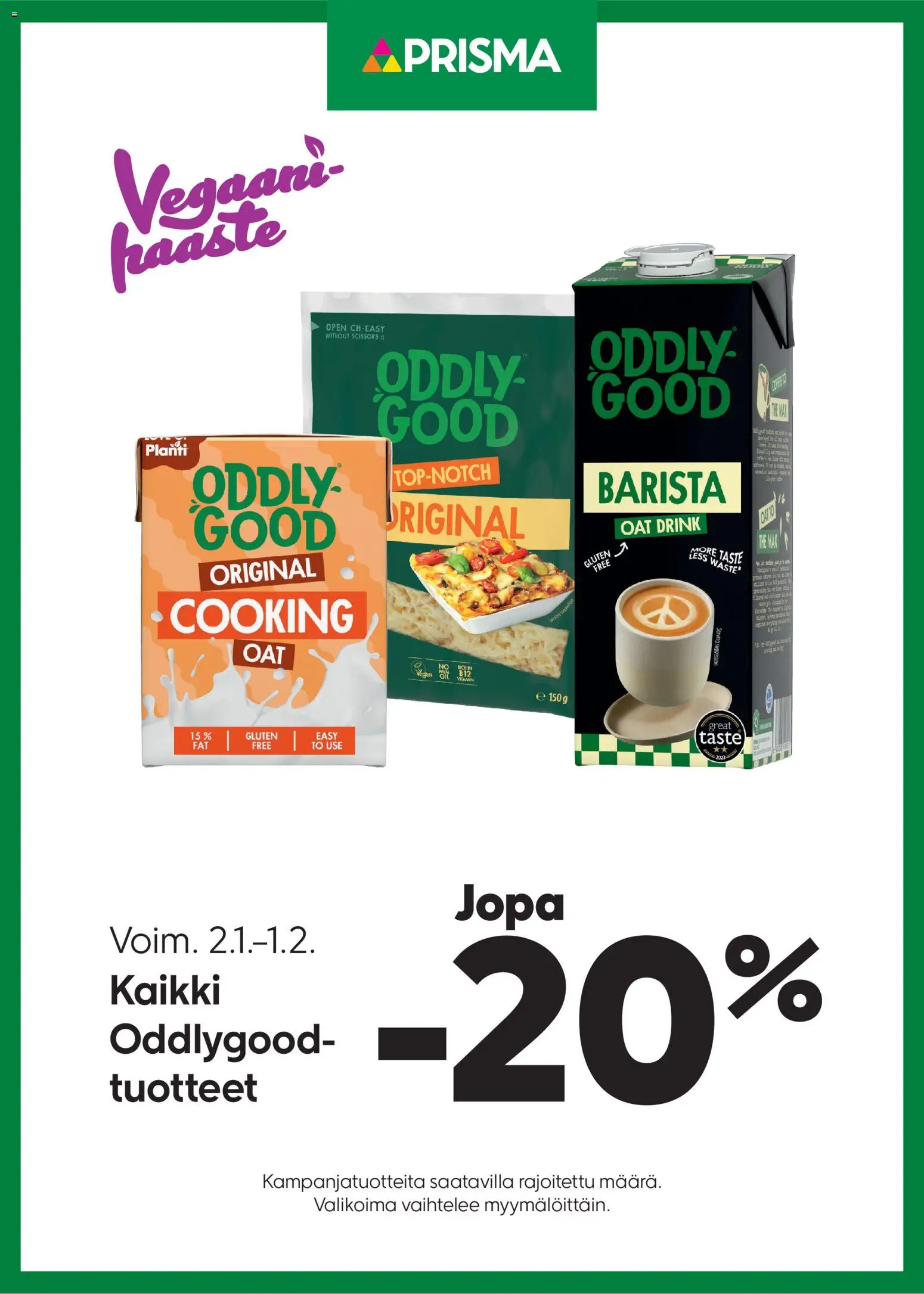 Prisma tarjoukset Oddlygood – voimassa 02.01.2026 alkaen | Sivu: 1