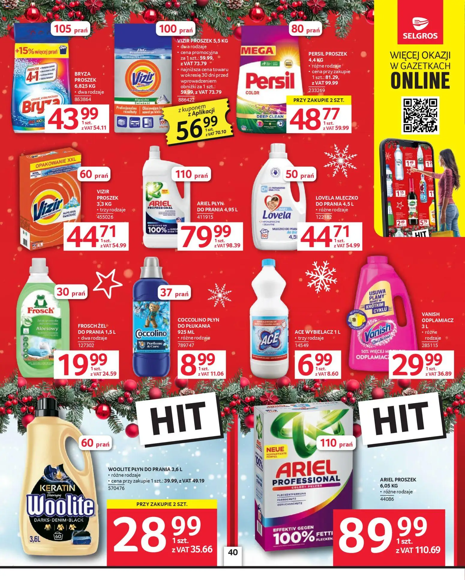 Selgros cash&carry Gazetka od 04.12.2025 | Strona: 31 | Produkty: Vanish, Coccolino, Ariel, Odplamiacz