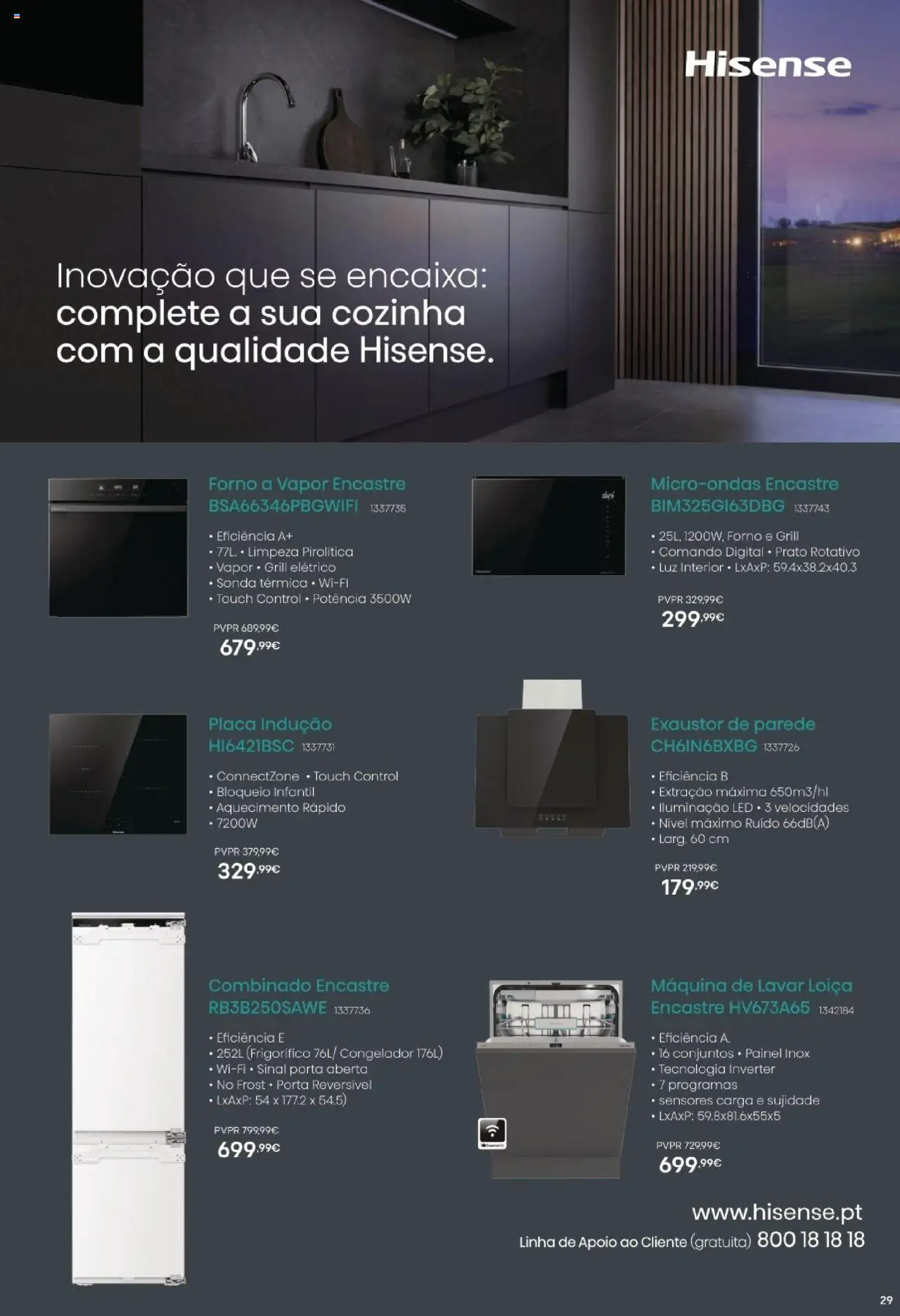 Radio Popular - Especial Eletrodomésticos Encastre │ válido de 07.10.2025 | Página: 29 | Produtos: Porta, Frigorífico, Máquina de lavar, Microondas