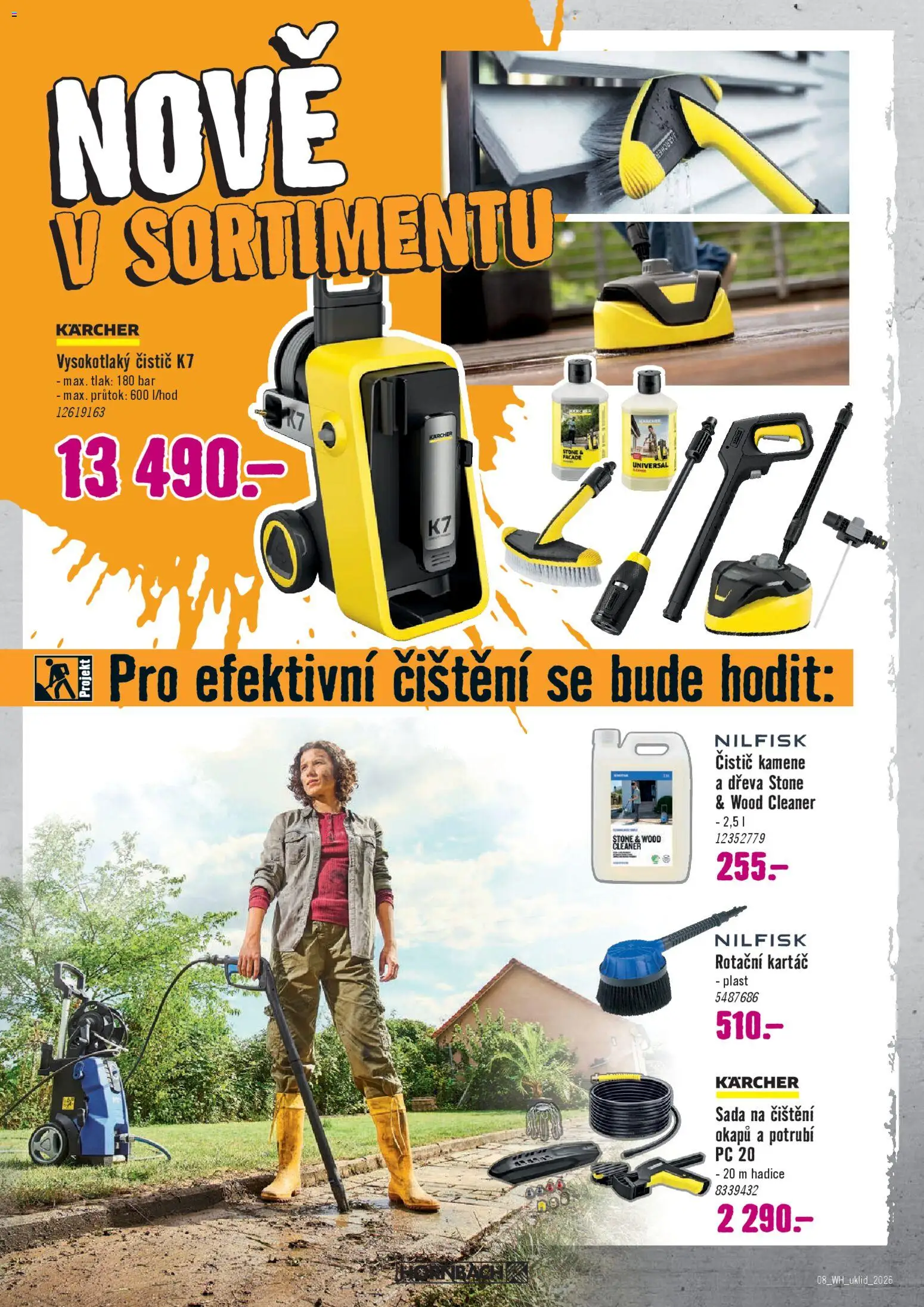 HORNBACH leták - Jarní úklid od 25.03.2026 | Strana: 8 | Produkty: Kärcher, PC, Vysokotlaký čistič, Kartáč