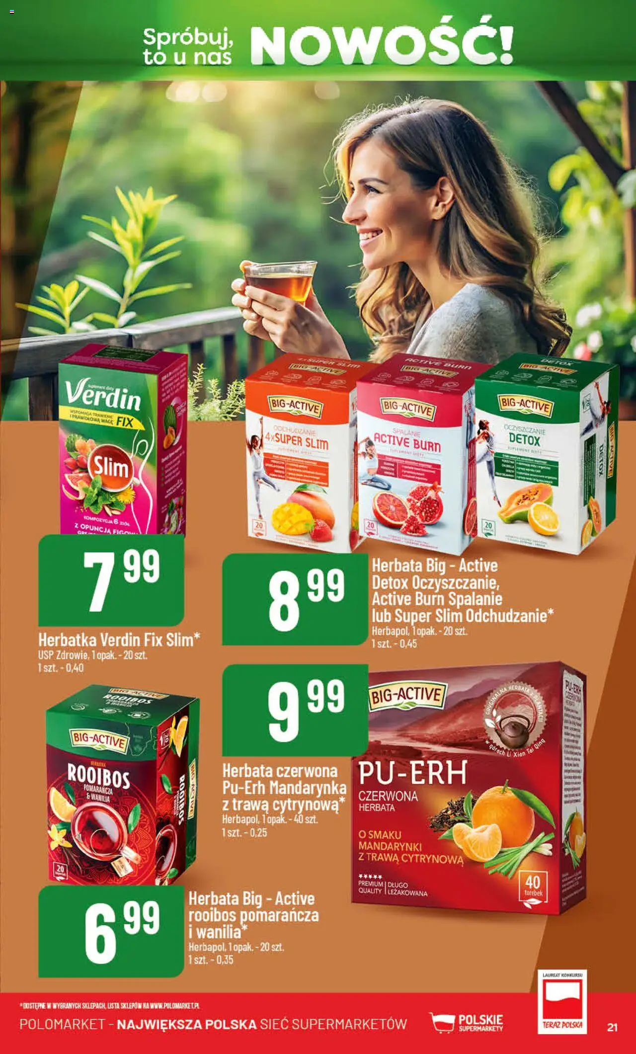 POLOmarket Gazetka - Nowości od 14.08.2025 | Strona: 21 | Produkty: Herbata, Mandarynki, Herbata czerwona