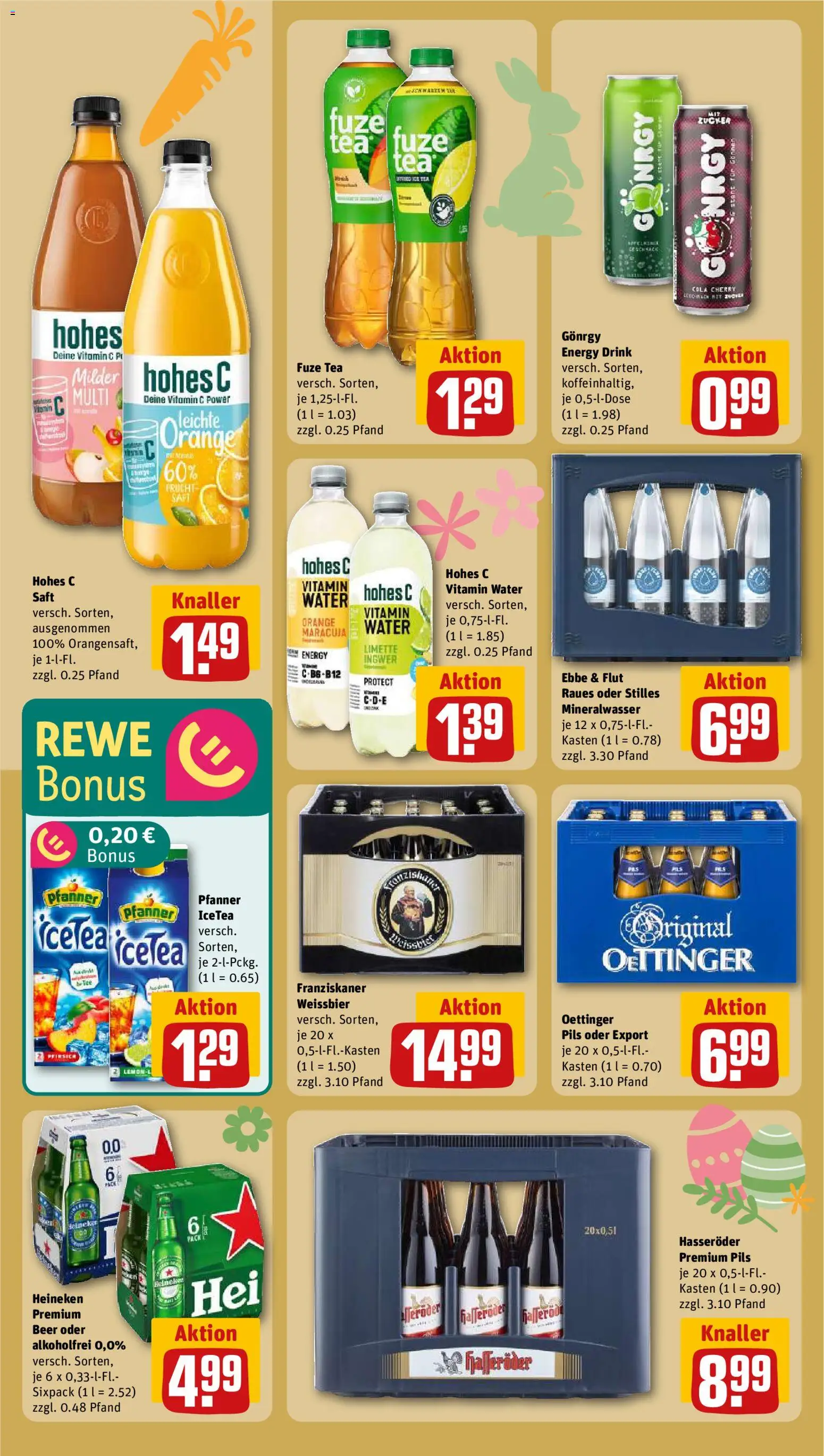 Rewe Prospekt 	 – gültig ab 23.03.2026 | Seite: 18 | Produkte: Energy, Weißbier, Mineralwasser, Limette