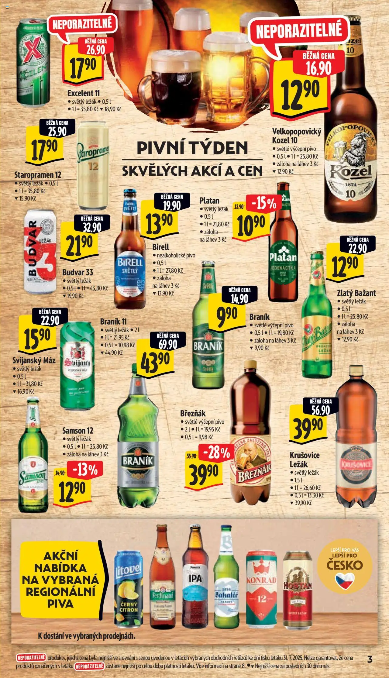 Albert leták - Supermarket - Letňany od 06.08.2025 | Strana: 12 | Produkty: Bakalář, Samson 12, Svijanský Máz, Láhev