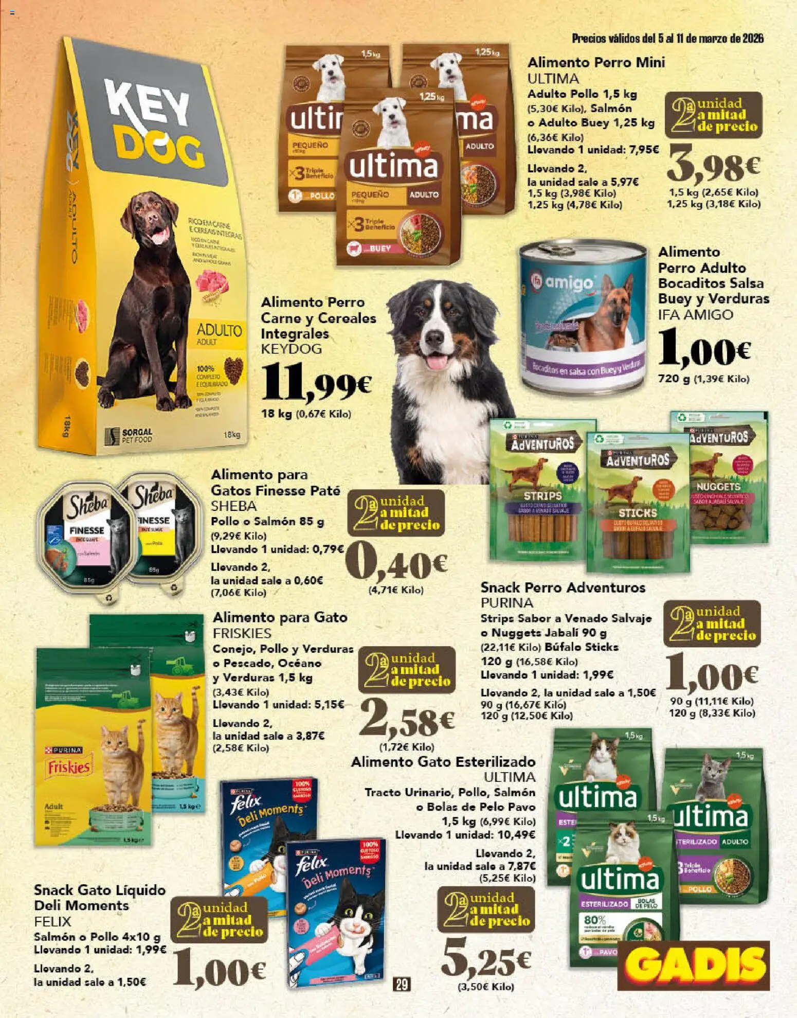 Gadis folleto │ válido desde el 05.03.2026 | Página: 29 | Productos: Paté, Cereales, Nuggets