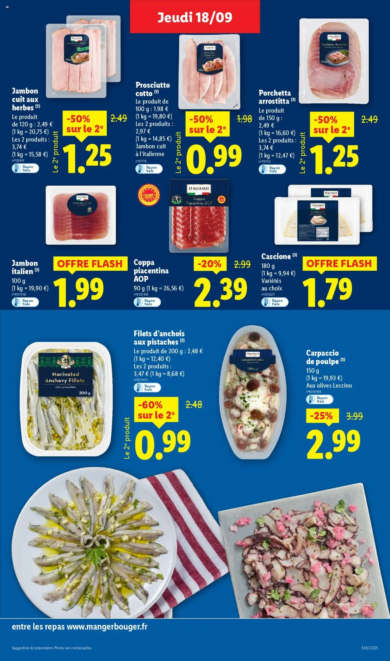  | Page: 19 | Produits: Olives, Pistaches, Jambon