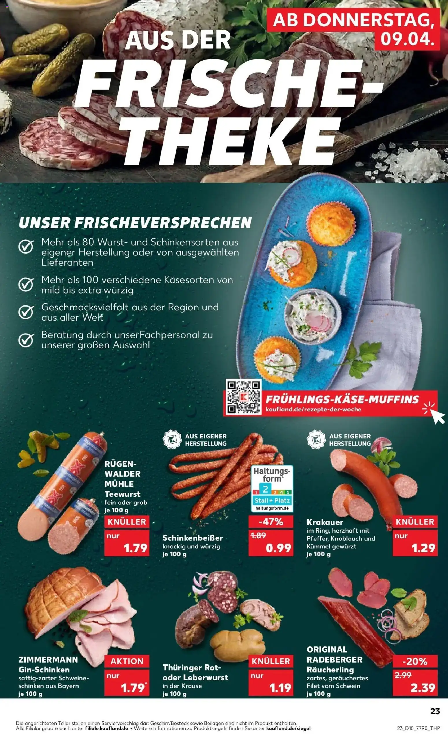 Kaufland Prospekt Finsterwalde	 – gültig ab 08.04.2026 | Seite: 23 | Produkte: Mühle, Theke, Knoblauch, Schinken
